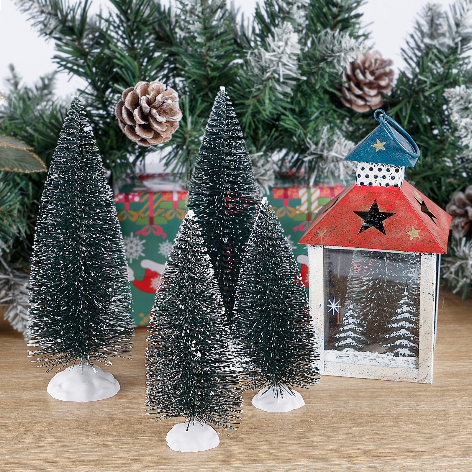 Schnee Künstlicher Christmas Stück Mini Weihnachtsbaum Baum 10/15 Tannenbaum Weihnachtsbaum Weihnachtsbaum Weihnachtsdeko Homewit Tree, klein Mini klein