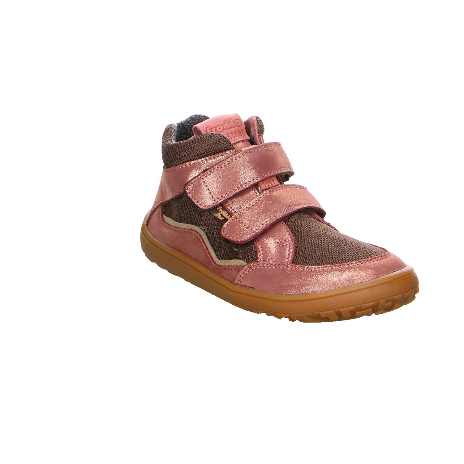 froddo® Froodo Metallic, Glanzleder Klettstiefel Winter Mädchen rot Winterstiefelette