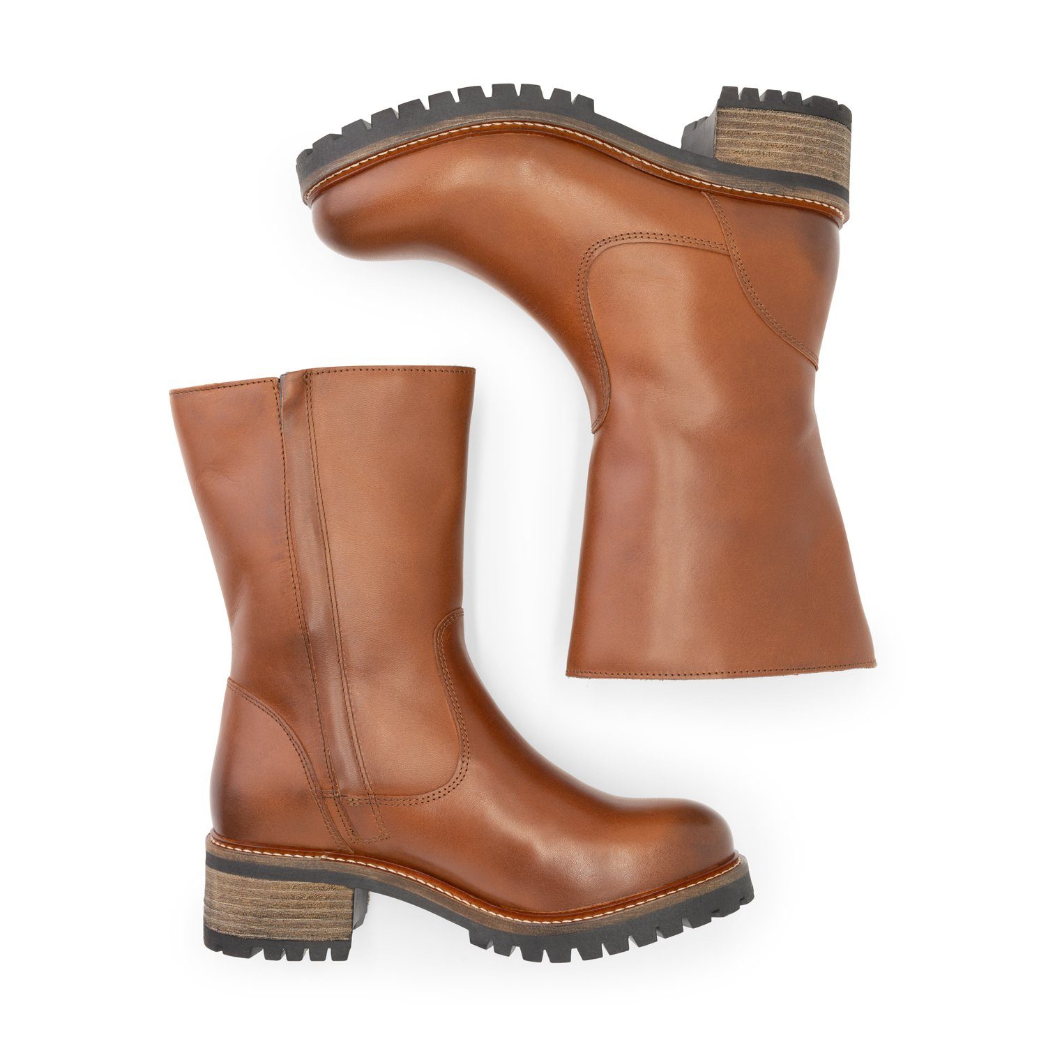 Mysa Delphine Outdoorschuh (Reißverschluss) Cognac