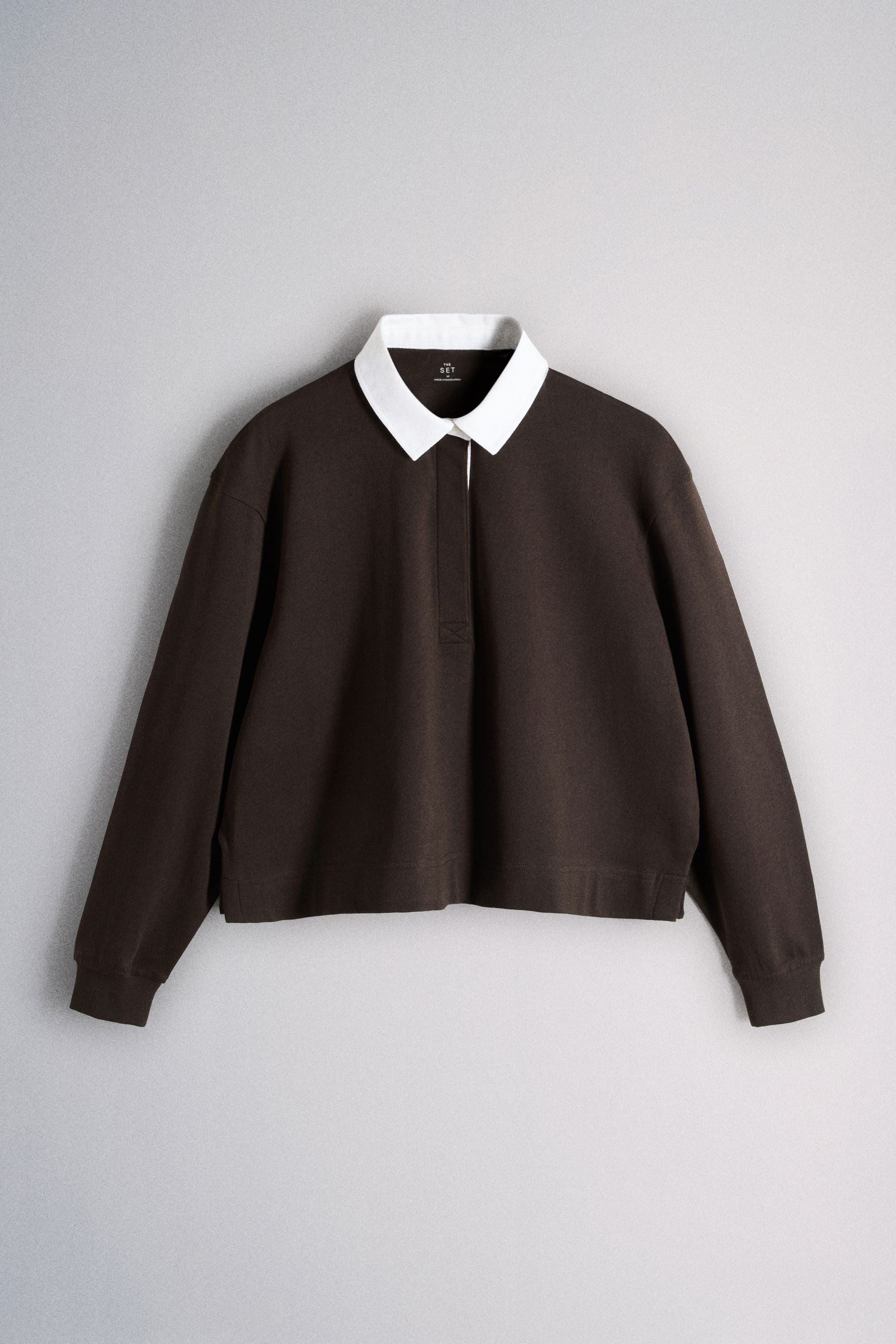 The Set Rugbyshirt The Set Sweatshirts mit Rugbykragen, 2er-Pack (2-tlg)