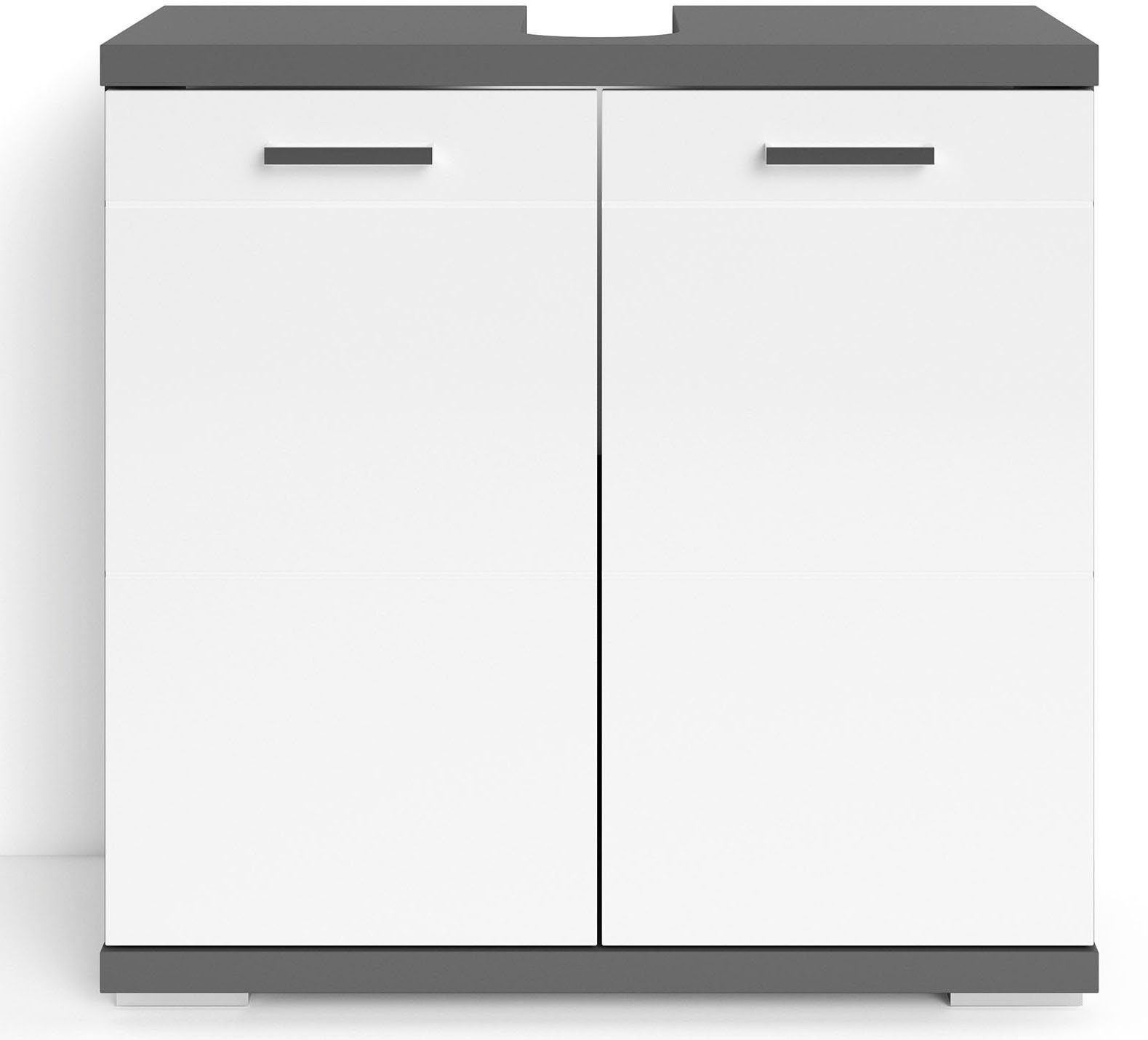 byLIVING Waschbeckenunterschrank Nebraska Breite 60 cm, mit Hochglanzlackie günstig online kaufen