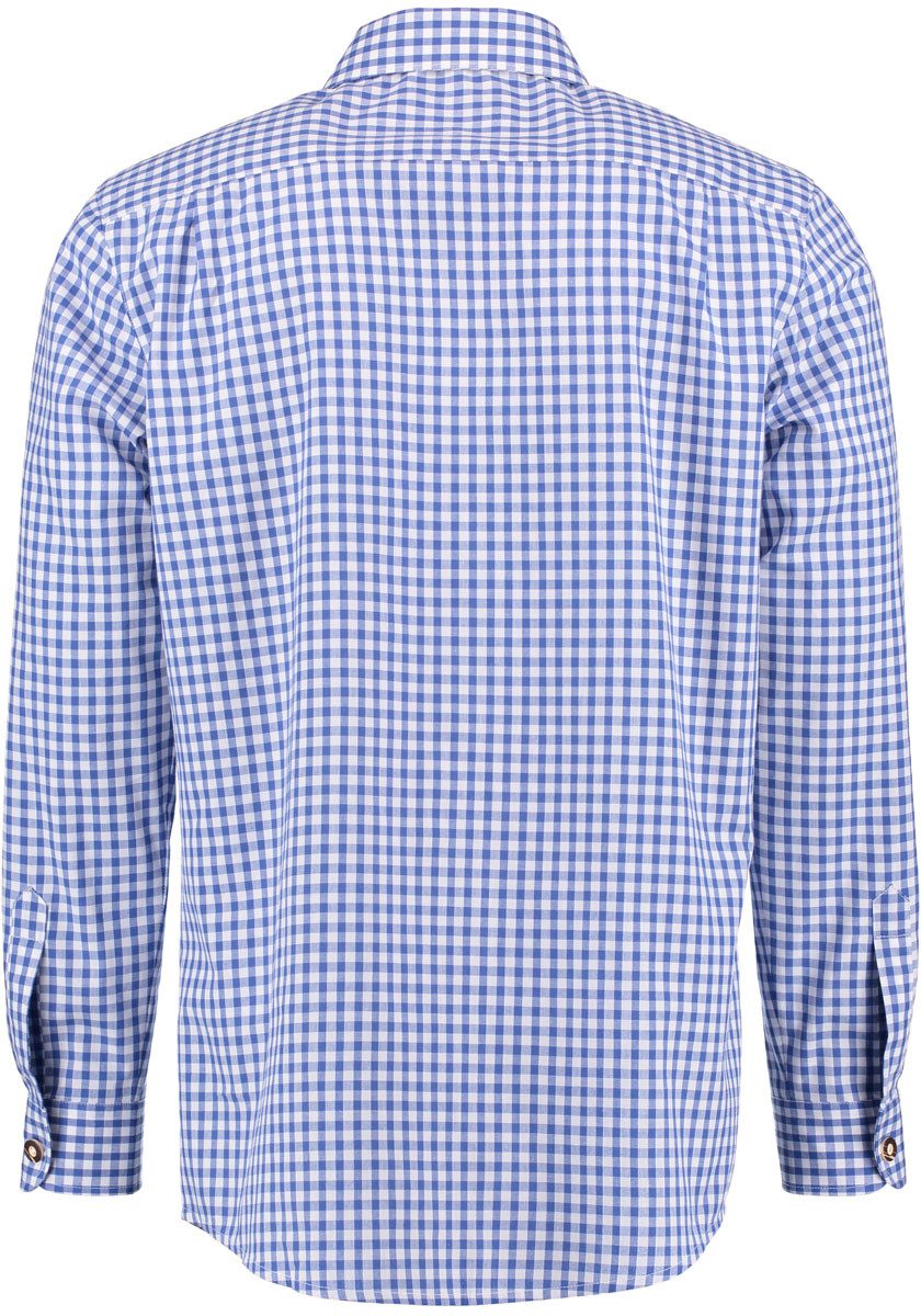 OS Trachten Trachtenhemd Smoba Langarmhemd mit Paspeltasche, Edelweiß-Stick günstig online kaufen