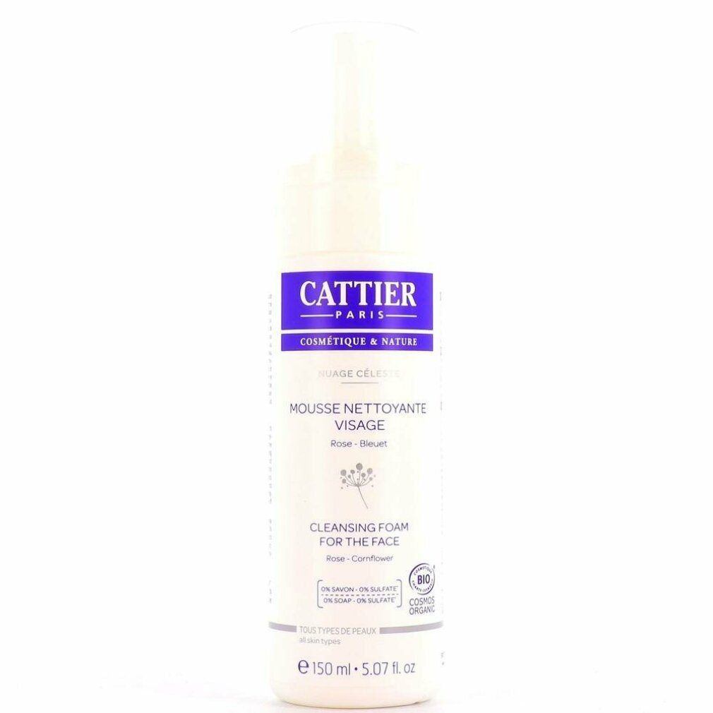 Cattier Paris Make-up-Entferner Cattier Wolke Céleste Reinigungsschaum Gesicht 150ml