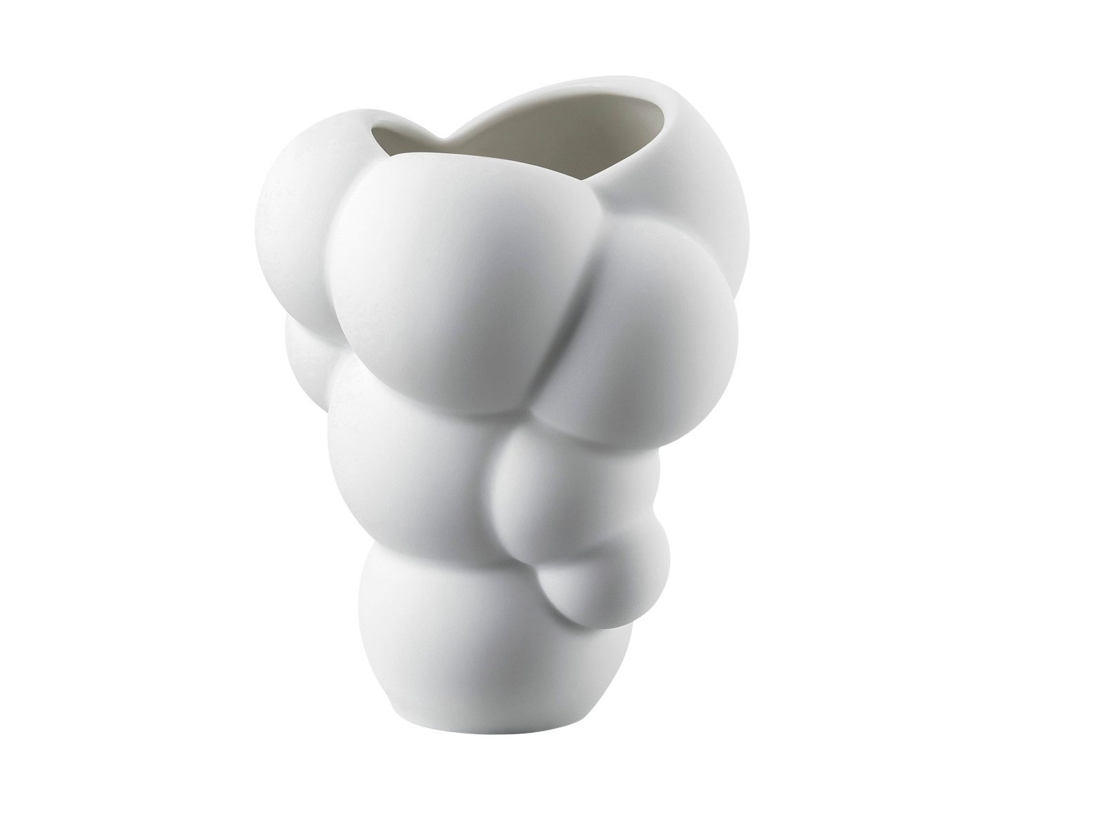 Dekovase Skum weiss matt Miniaturvase 10 cm