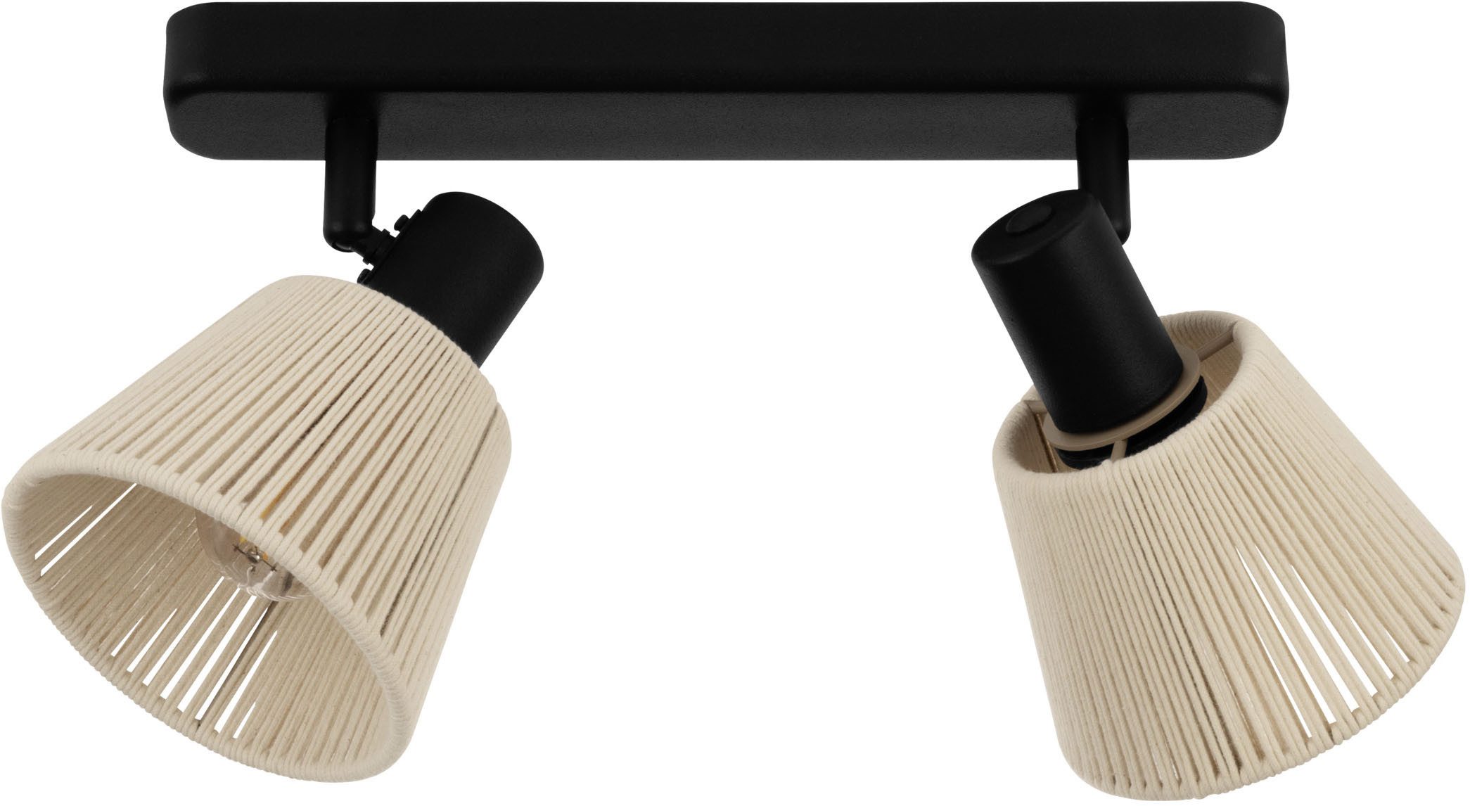 EGLO Deckenspot SEAGARD Spotlampe - Stahl - E14 - 2X40W - IP20, ohne Leuchtmittel, Deckenlampe, Deckenstrahler, Strahler, L30 x B11,5 x H13,5 cm