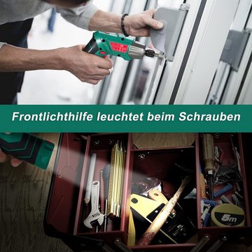 HYCHIKA Akku-Schrauber 6N-m Drehmoment 2000mAh 3.6V Akku (mit 35 Zubehörteilen), Akku-Bohrmaschine (mit USB-Kabel und Aufbewahrungskoffer)