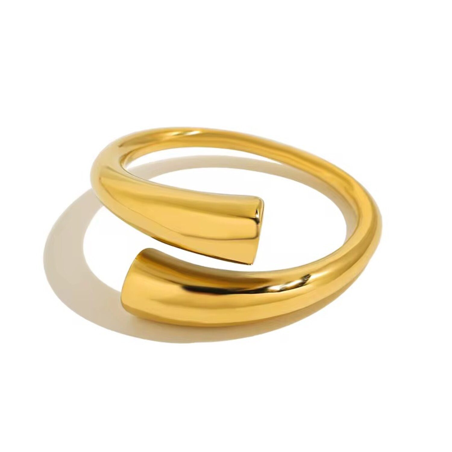 ROUGEMONT Fingerring Damen Ring Trendy Wasserfest 18K Gold Gr.7 Einheitsgrö günstig online kaufen
