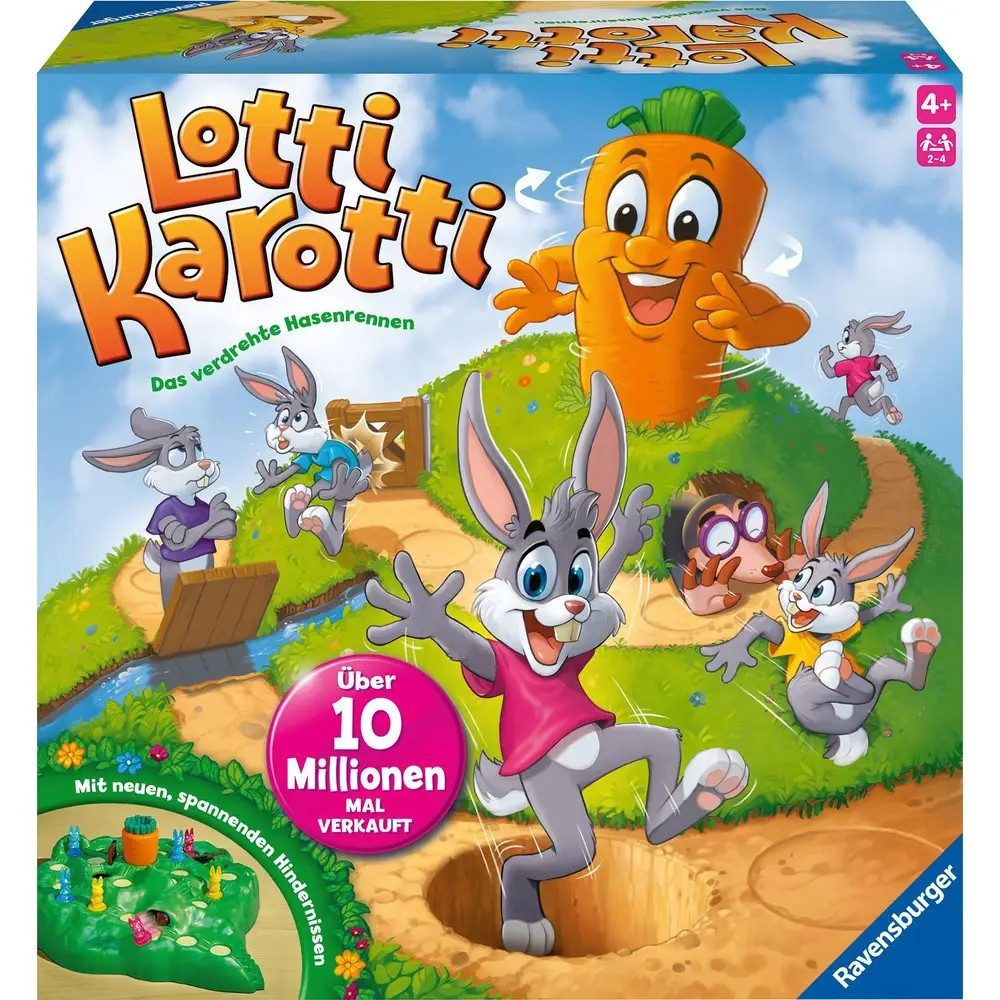 Ravensburger Spiel Ravensburger Kinderspiele 22343 - Lotti Karotti - Wettlaufspiel für 2