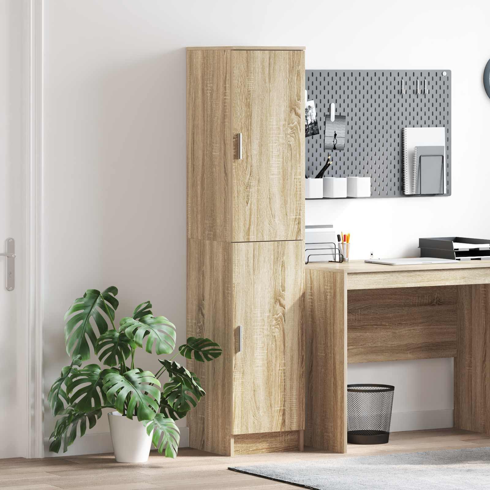 vidaXL Highboard Highboard Sonoma-Eiche 35 x 39 x 168 cm (1 St)