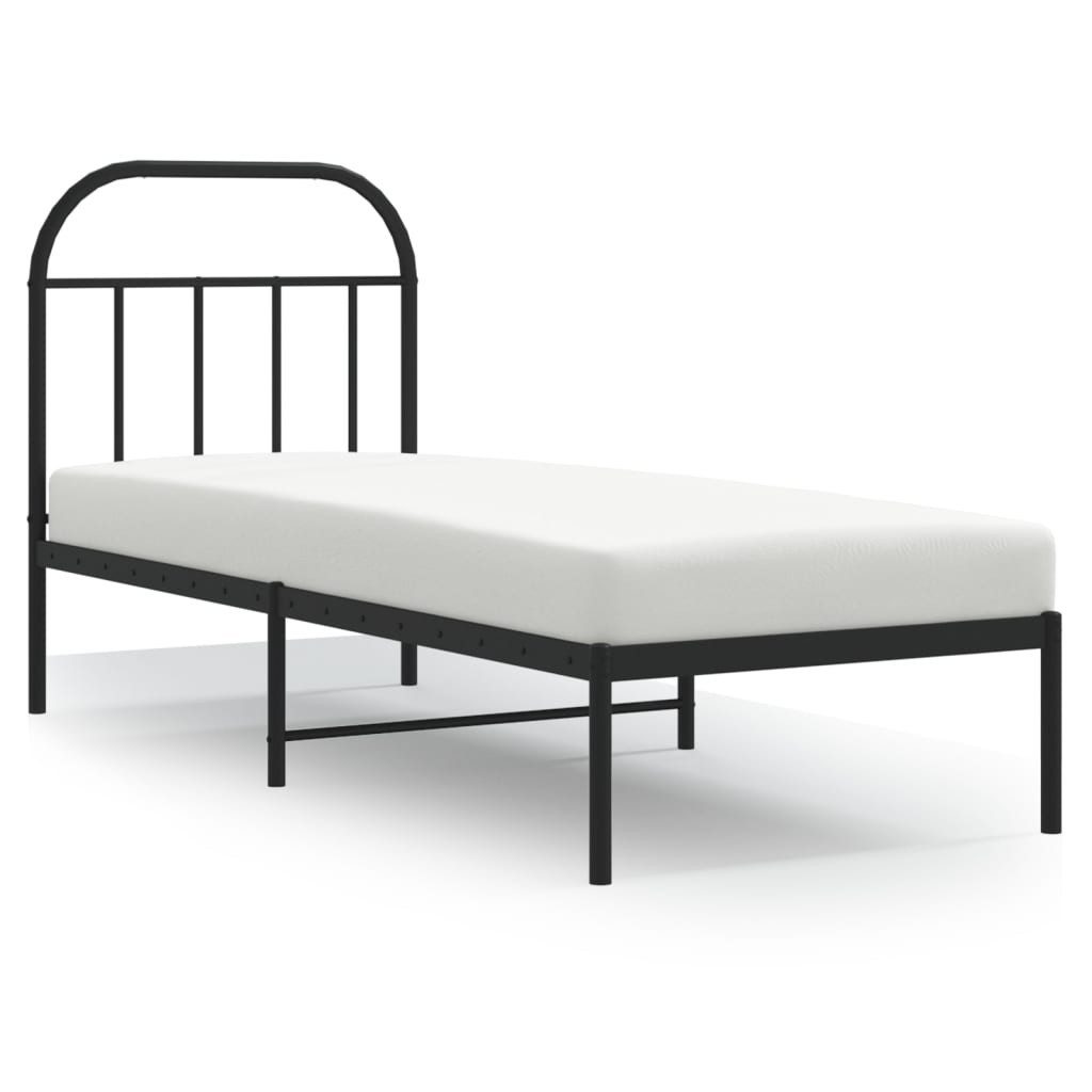 vidaXL Bett Bettgestell mit Kopfteil Metall günstig online kaufen