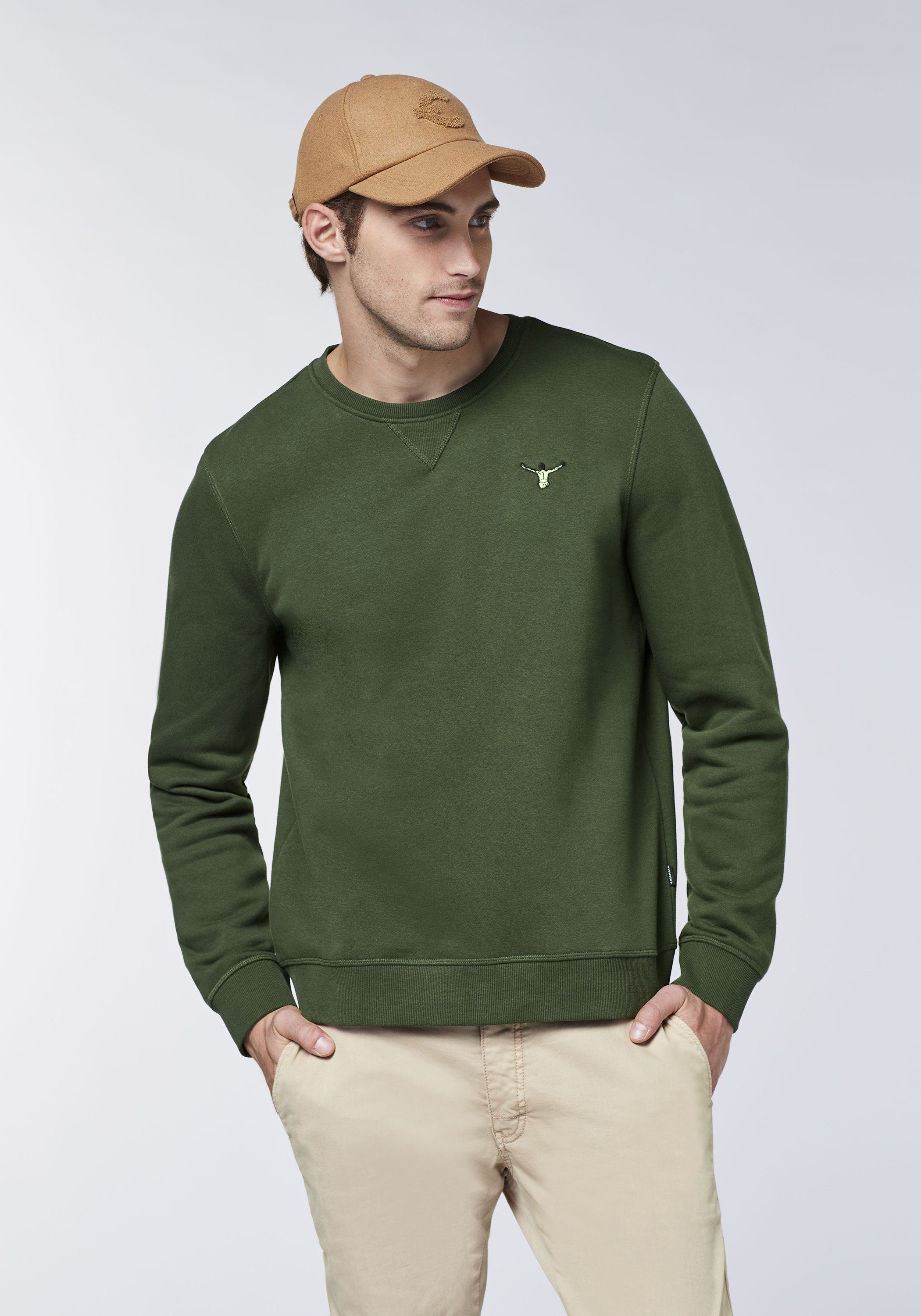Chiemsee Sweatshirt Sweatshirt Retro-Design Kombu coolen 1 im 19-0417 Green