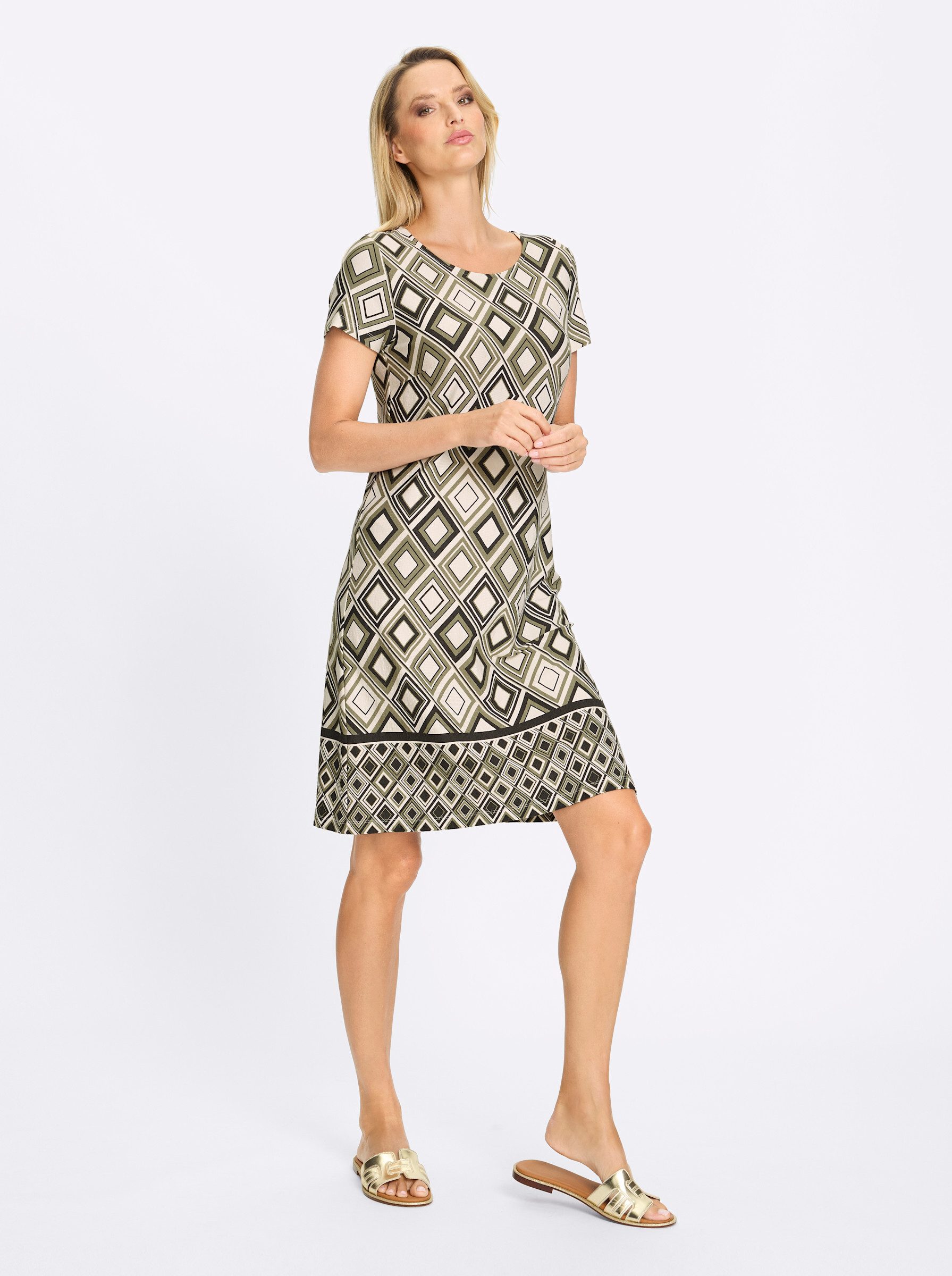 heine Jerseykleid Jersey-Kleid Kurzarm