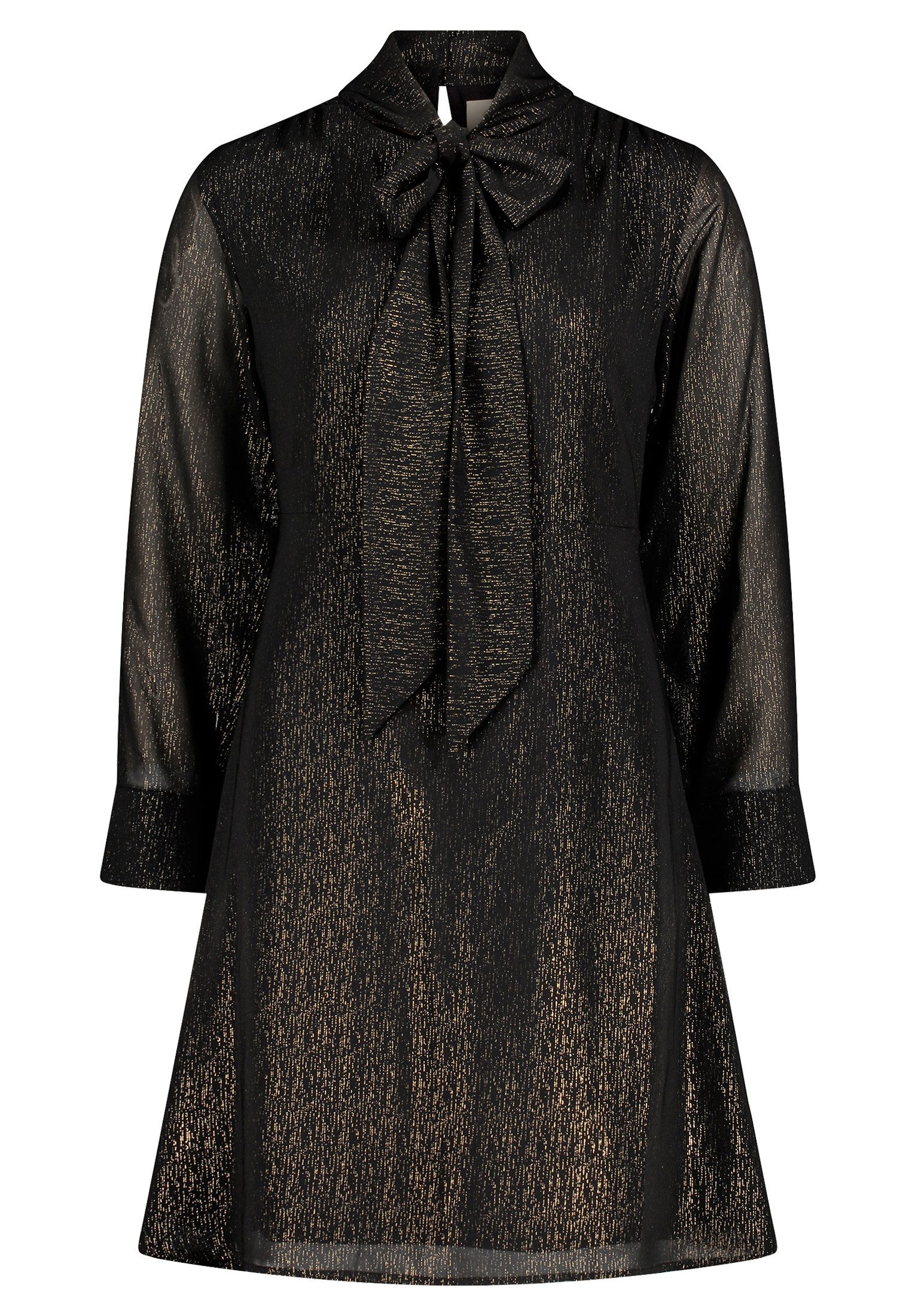 Cartoon Chiffonkleid Damen Chiffonkleid mit Schleifenknoten Design günstig online kaufen