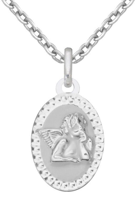 Firetti Kette mit Anhänger Schmuck Geschenk Silber 925 Halsschmuck Halskette Ankerkette Engel, Made in Germany