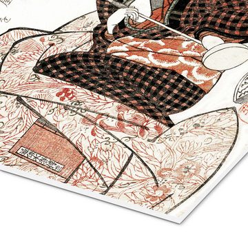 Posterlounge Forex-Bild Utagawa Kuniyoshi, Frau mit Katze, Malerei