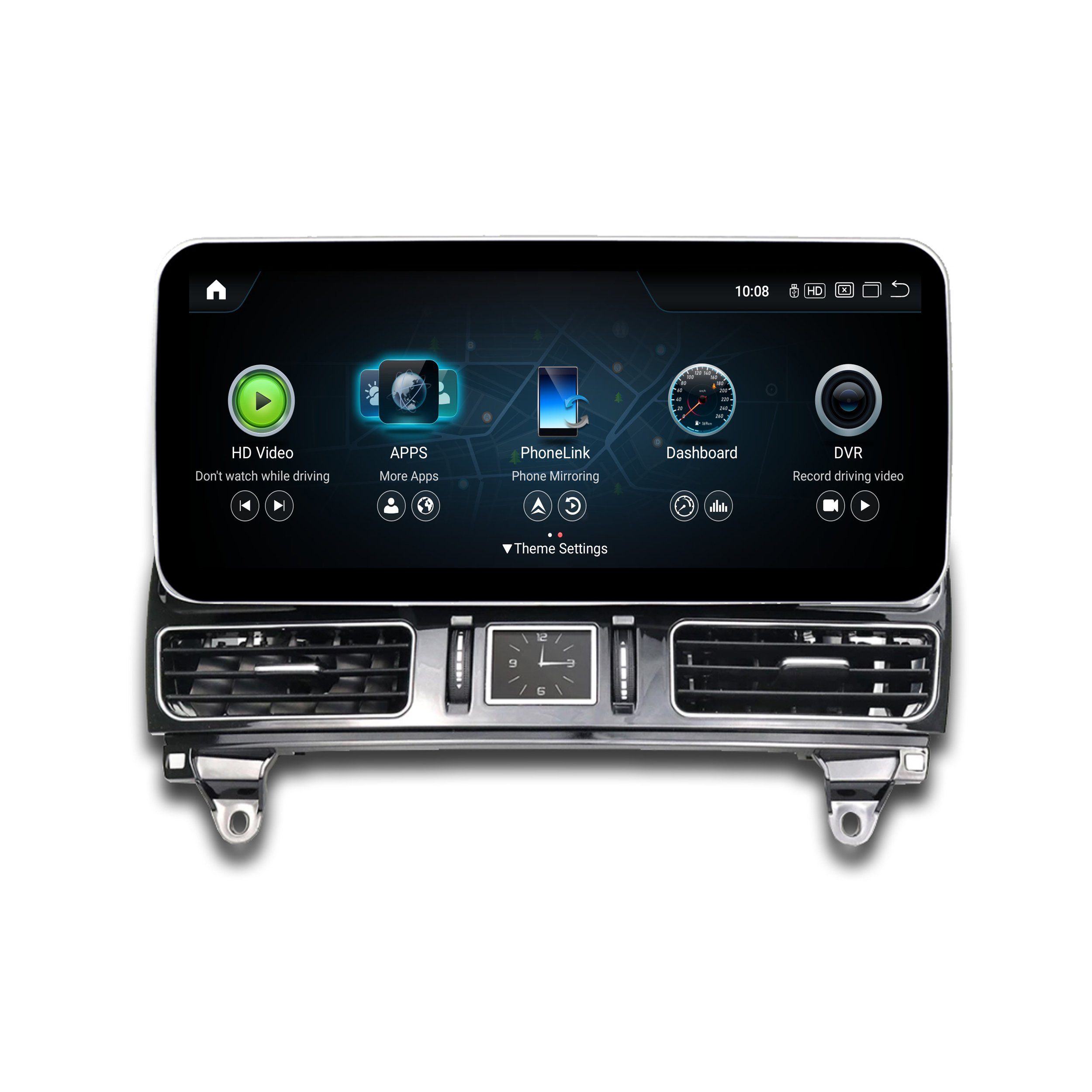 Einbau-Navigationsgerät Carplay TAFFIO X166 Mercedes GPS Touch W166 GL Android 4X NTG 12" ML Für
