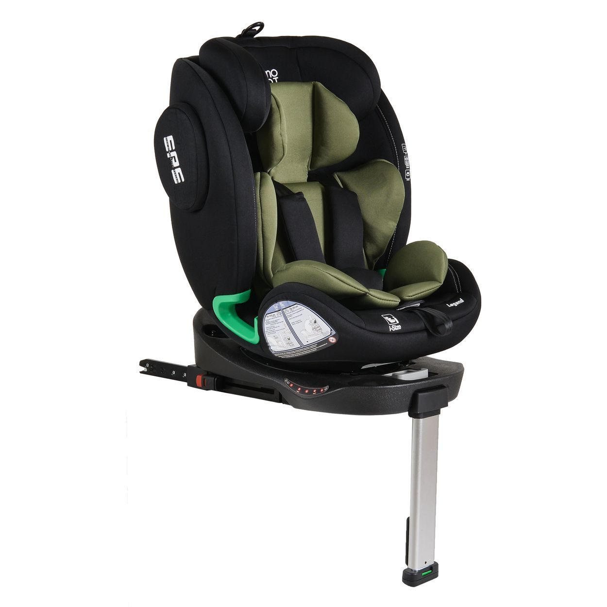 Moni Autokindersitz Kindersitz Legend i-Size, ab: 0, bis: 12, (40-150cm) Isofix 360 Grad-Drehung Stützbein SPS