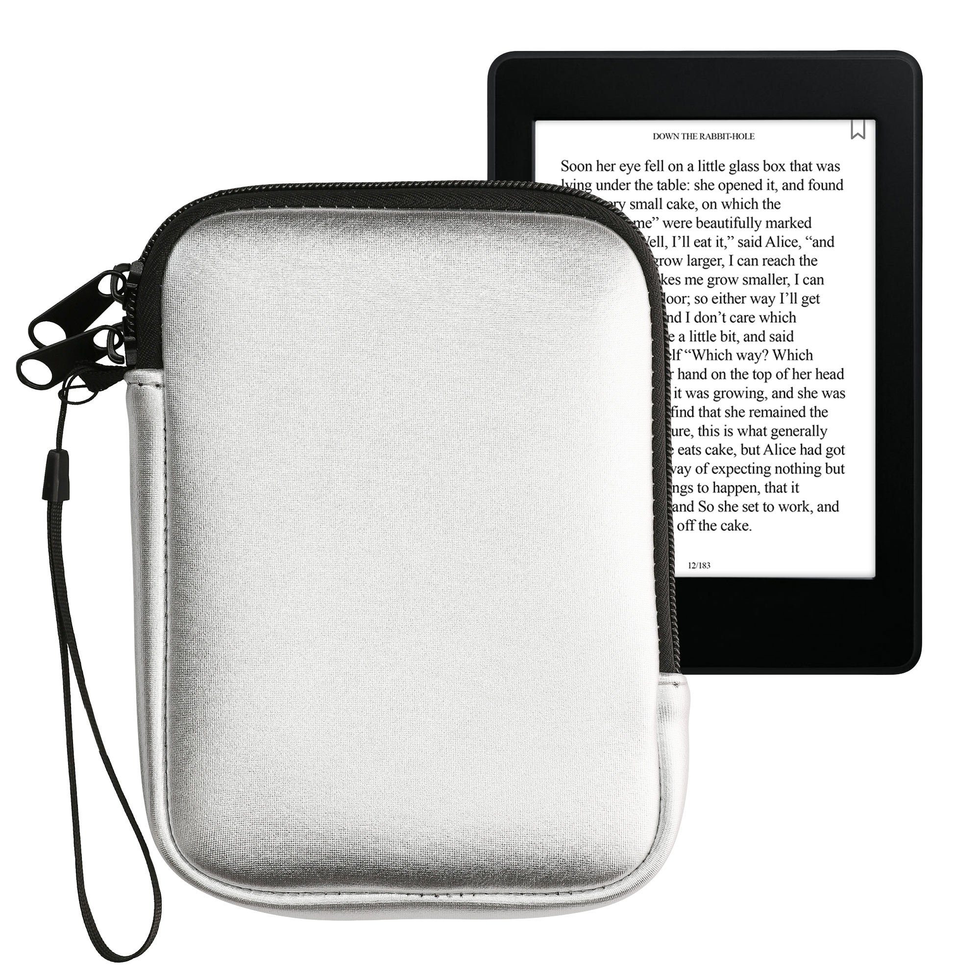 kwmobile E-Reader-Hülle Schutztasche für eReader, Neopren Tasche Hülle Cover Case Schutzhülle - 17 x 12 x 2 cm