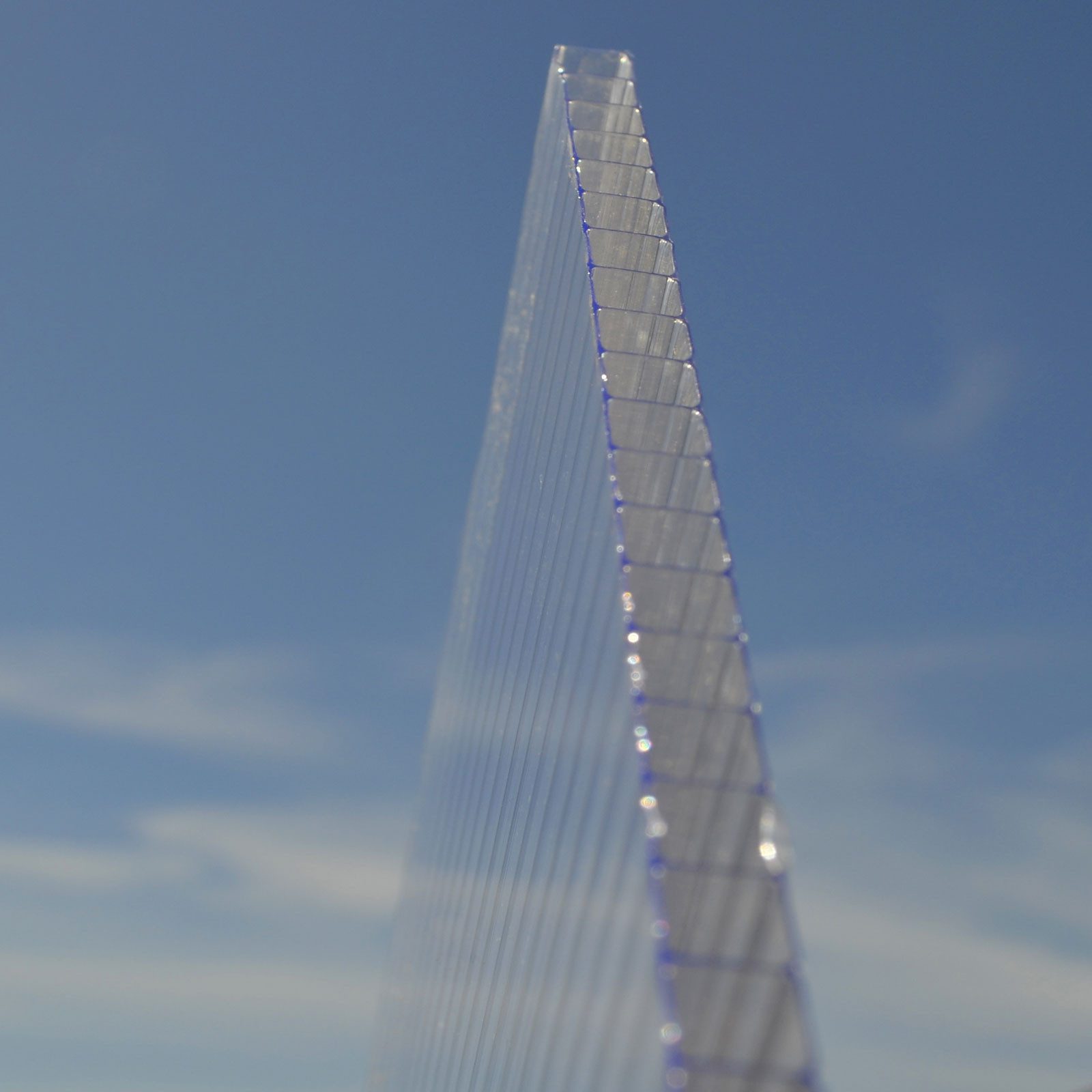 HOME DELUXE Hohlkammerplatte Polycarbonat Doppelstegplatten PALOMA, 6 mm, - 299 x 60 cm, Kompatibel mit Terrassenüberdachung SOLIS