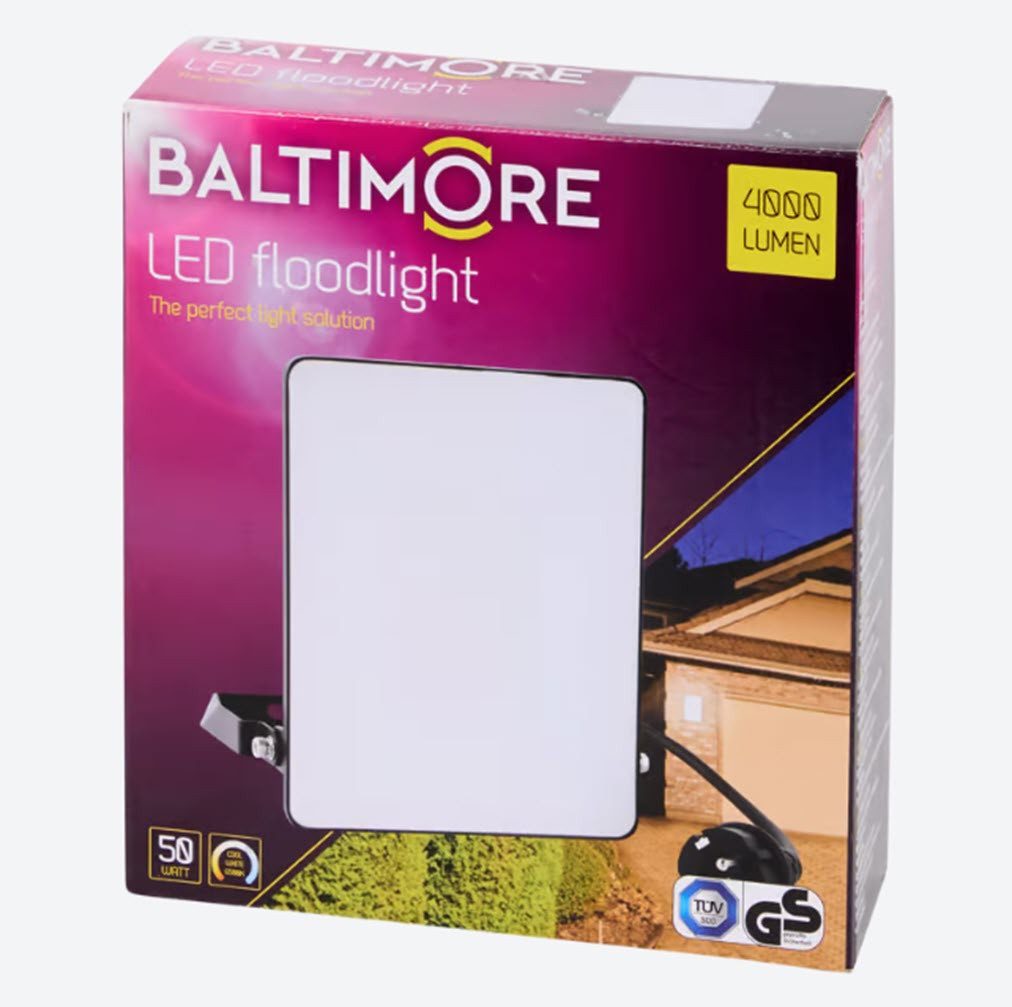 ZD Trading LED Scheinwerfer Baltimore Scheinwerfer LED 50 W 4000 Lumen