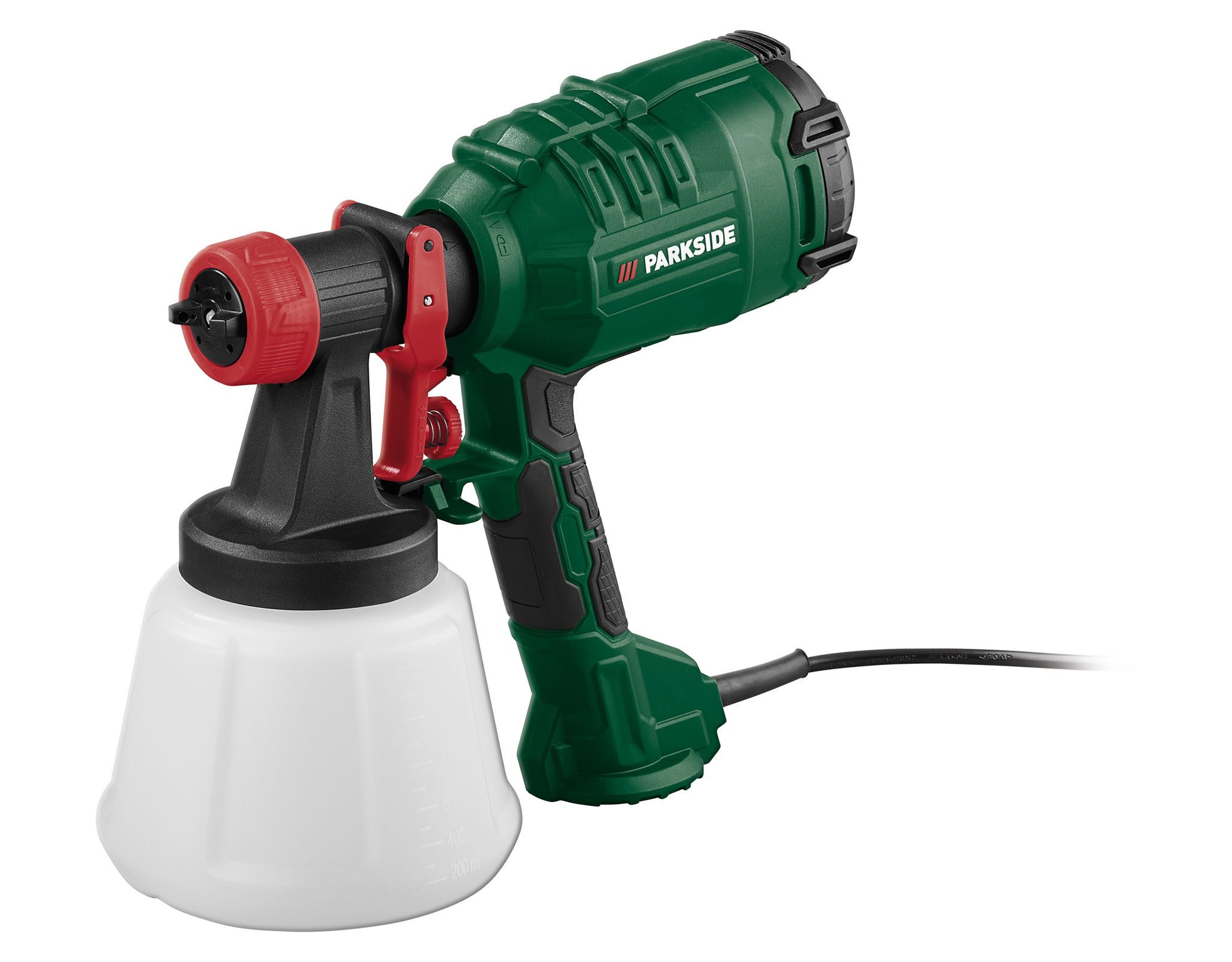 Parkside Farbsprühpistole HVLP-Farbspritzpistole Farbspritzgerät PFS 450 B1 450 Watt 1200ml