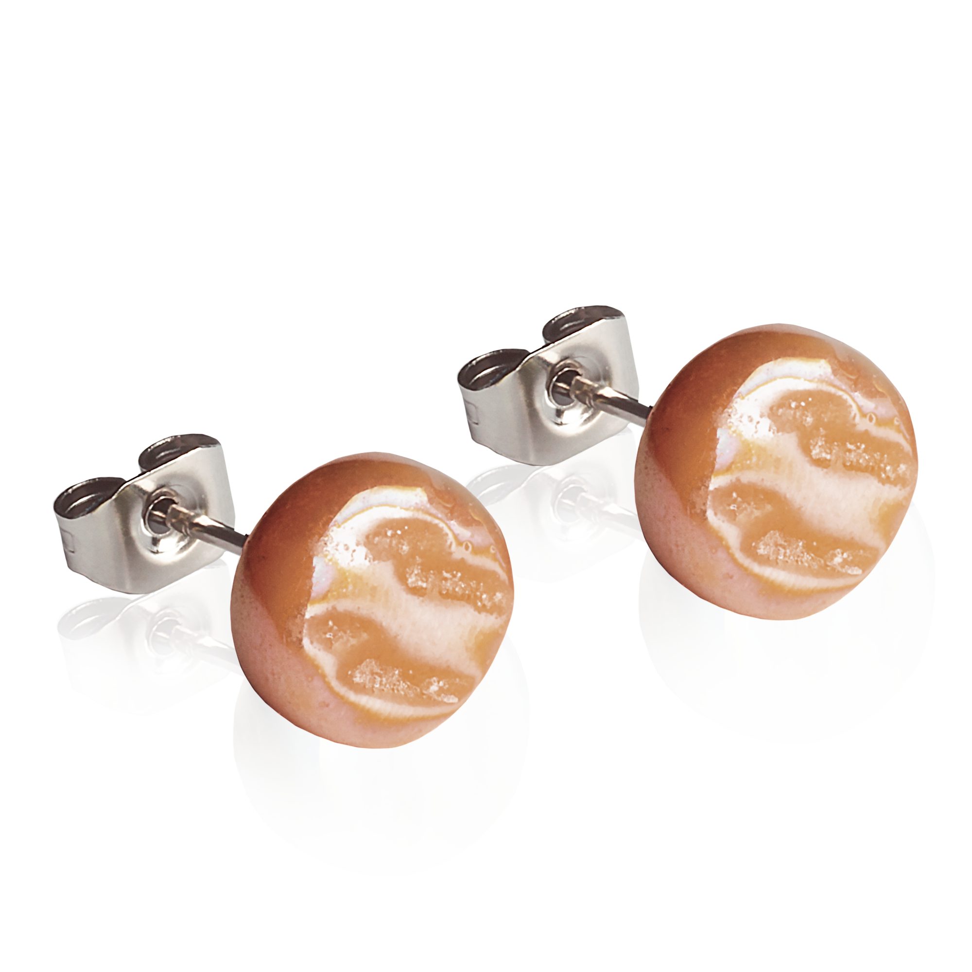 ALEXASCHA Paar Ohrstecker Glasohrstecker in Perlmuttoptik • hypoallergener günstig online kaufen