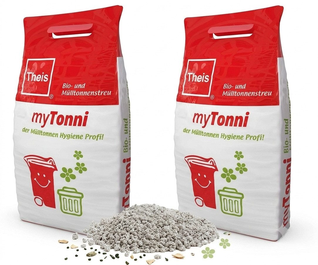 Theis Mülleimer Theis myTonni Bio- & Mülltonnenstreu 2x 10 Liter Mülltonnenpulver