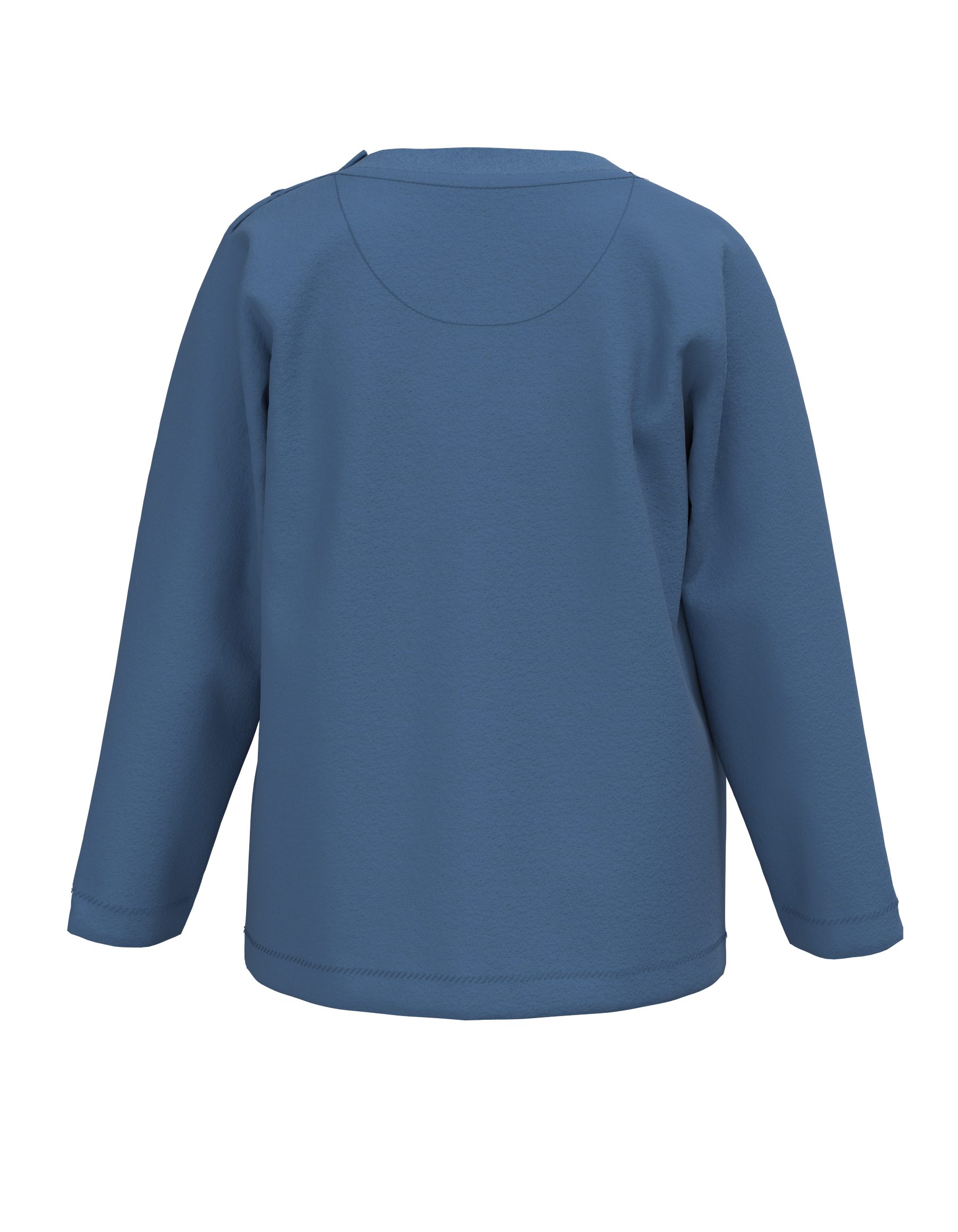 Bio-Baumwolle, Siebenschläfer Blau unisex % 100 Bobo Langarmshirt