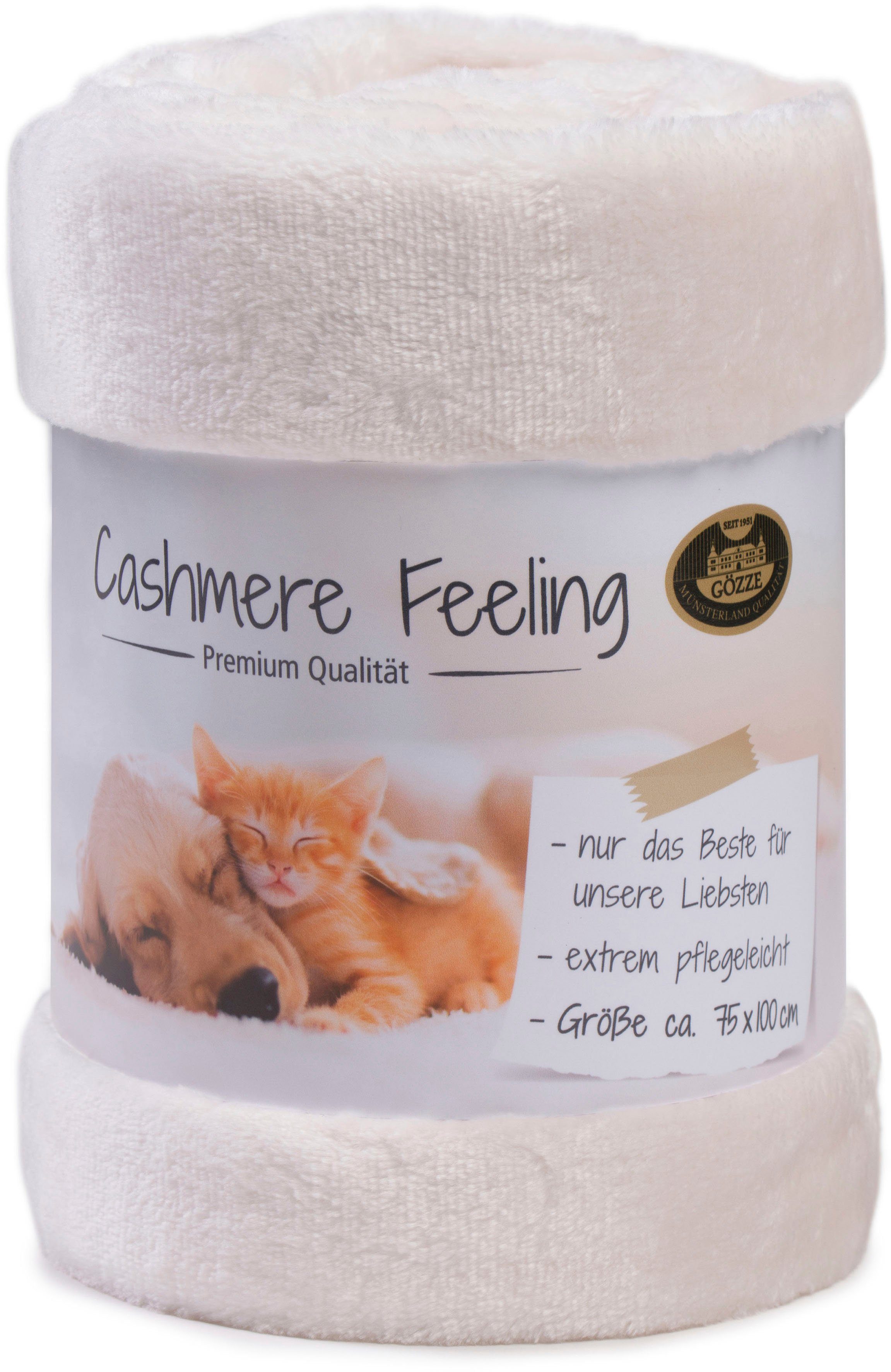 Plaid Haustierdecke Cashmerefeeling, Gözze, strapazier- und widerstandsfähig