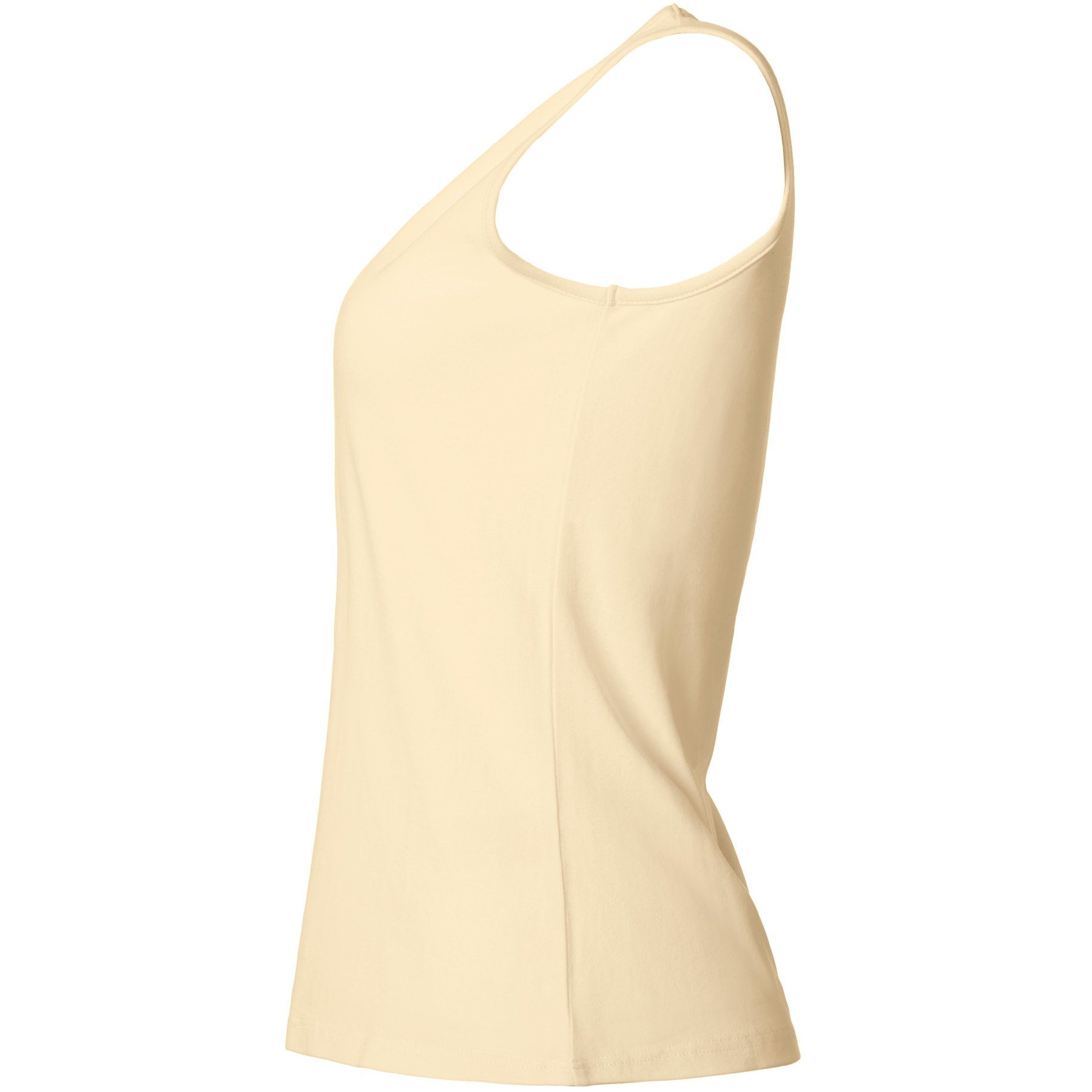 dressforfun Tanktop Achselshirt, Für viele Outfits und Auftritte, Einfarbiges Damen Top (Trägershirt, Konfektionsgröße L in beige) Leicht körperbetonter Schnitt – Bild 5 von 5