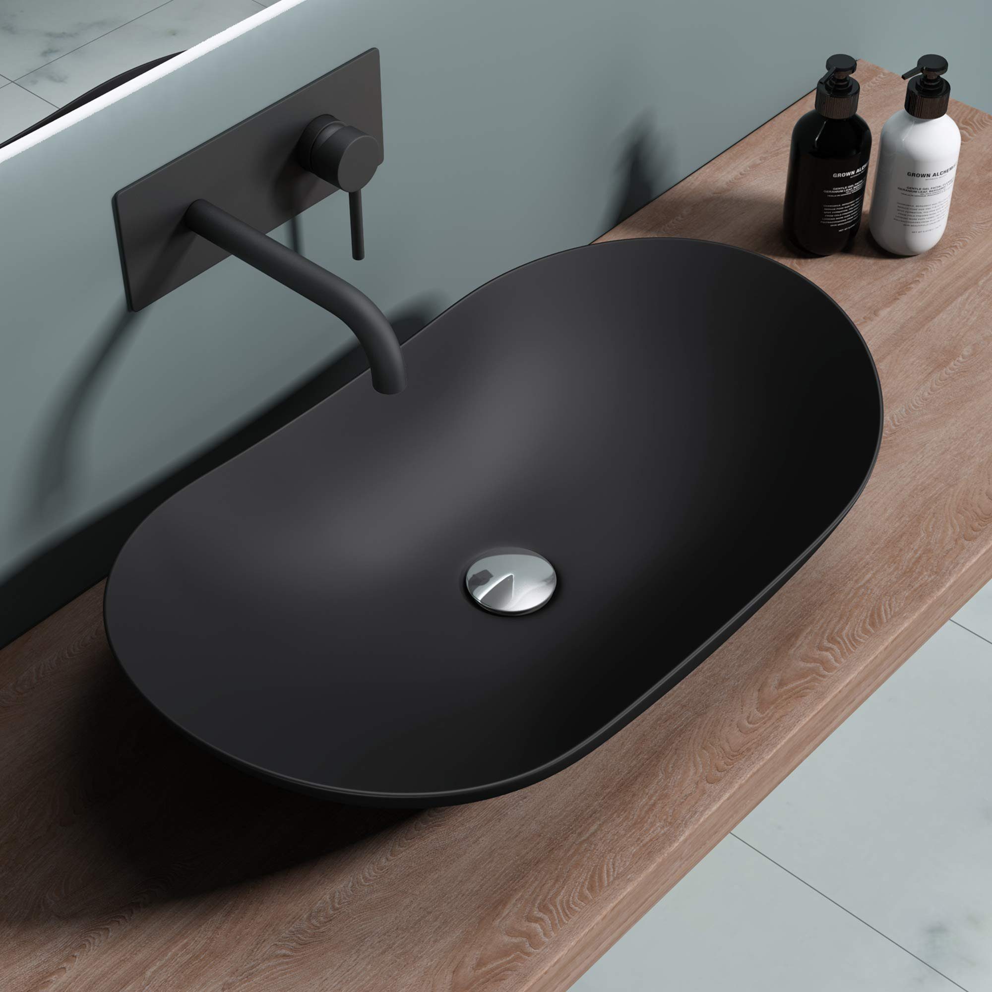 Thumbnail - doporro Waschbecken Aufsatzwaschbecken Keramik Waschbecken Waschtisch Br858 NEU
