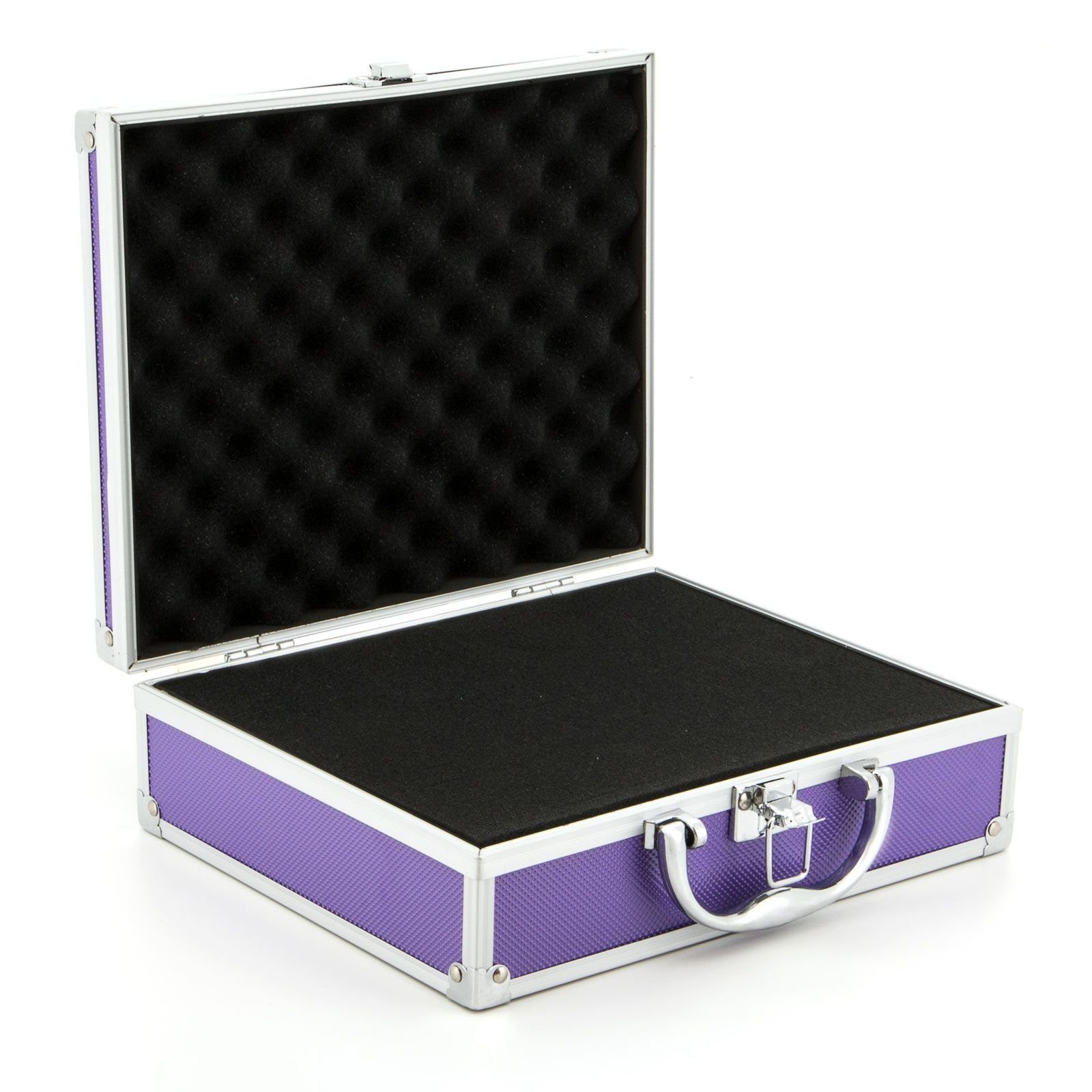 ECI Tools Werkzeugkoffer Aluminium Koffer Lila Box mit Schaumstoffeinlage 560025 – Bild 3 von 5