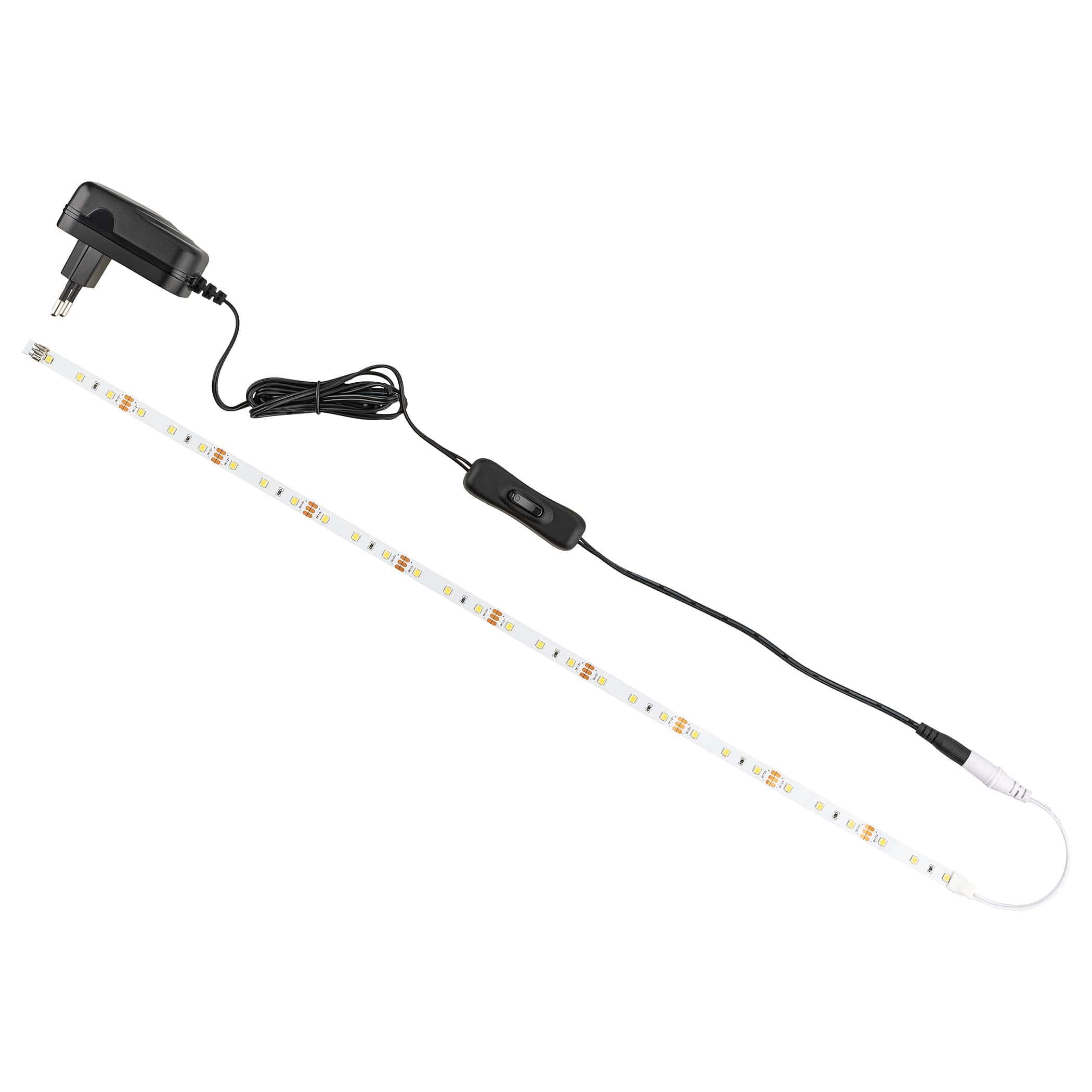 SEBSON Aufbauleuchte dimmbar, IR Unterbauleuchte 4er LED selbstklebend 2m, Set Sensor