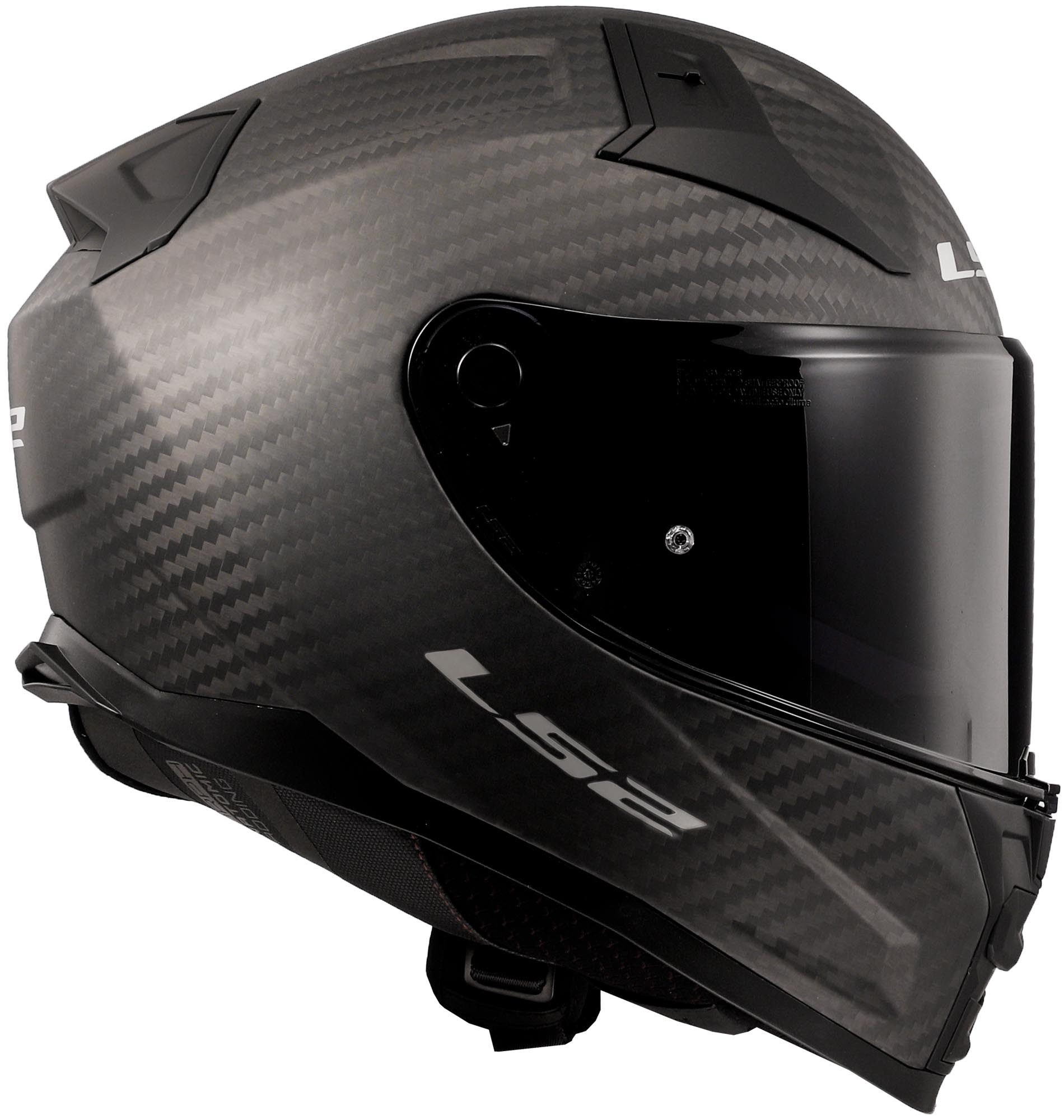 LS2 Motorradhelm FF811 Vector II Carbon Helm, Notfallsystem-Polsterung (EQRS),integriertes Sonnenvisier