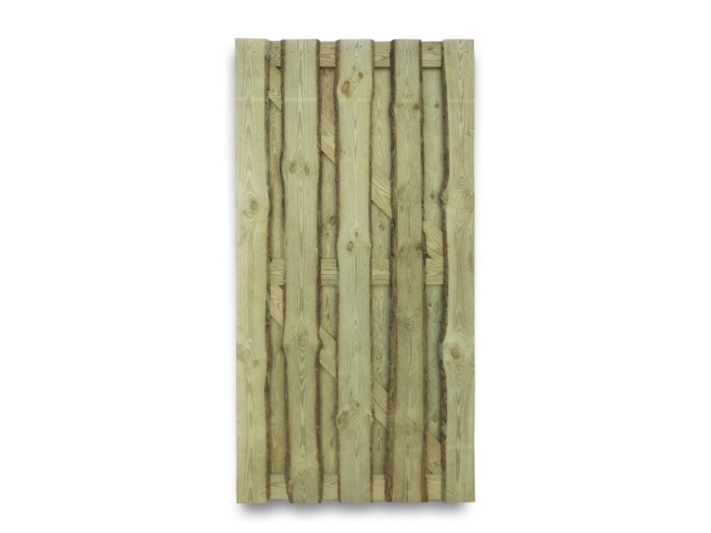 Woodtex Sichtschutzelement WOODTEX Holz Sichtschutzzaun Nadelholz Grün blickdicht