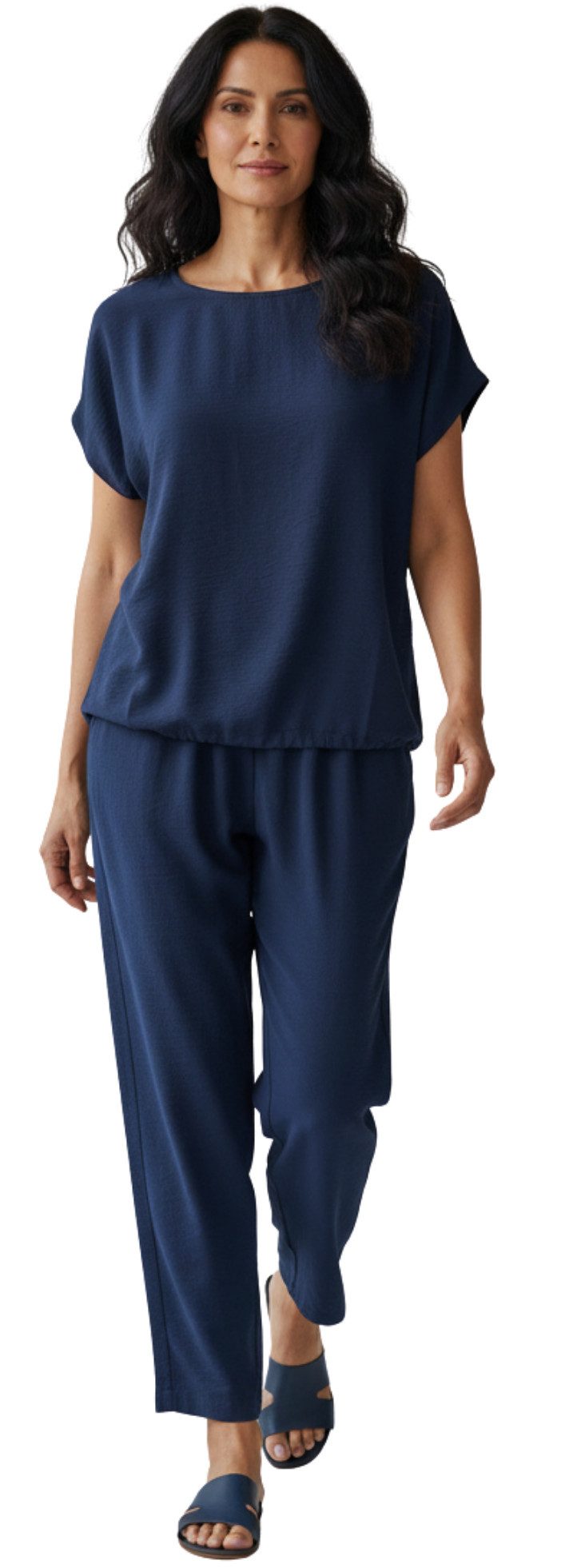 Estefania for woman Kurzarmshirt Estefania for woman, 197-1670 seitlich zum binden