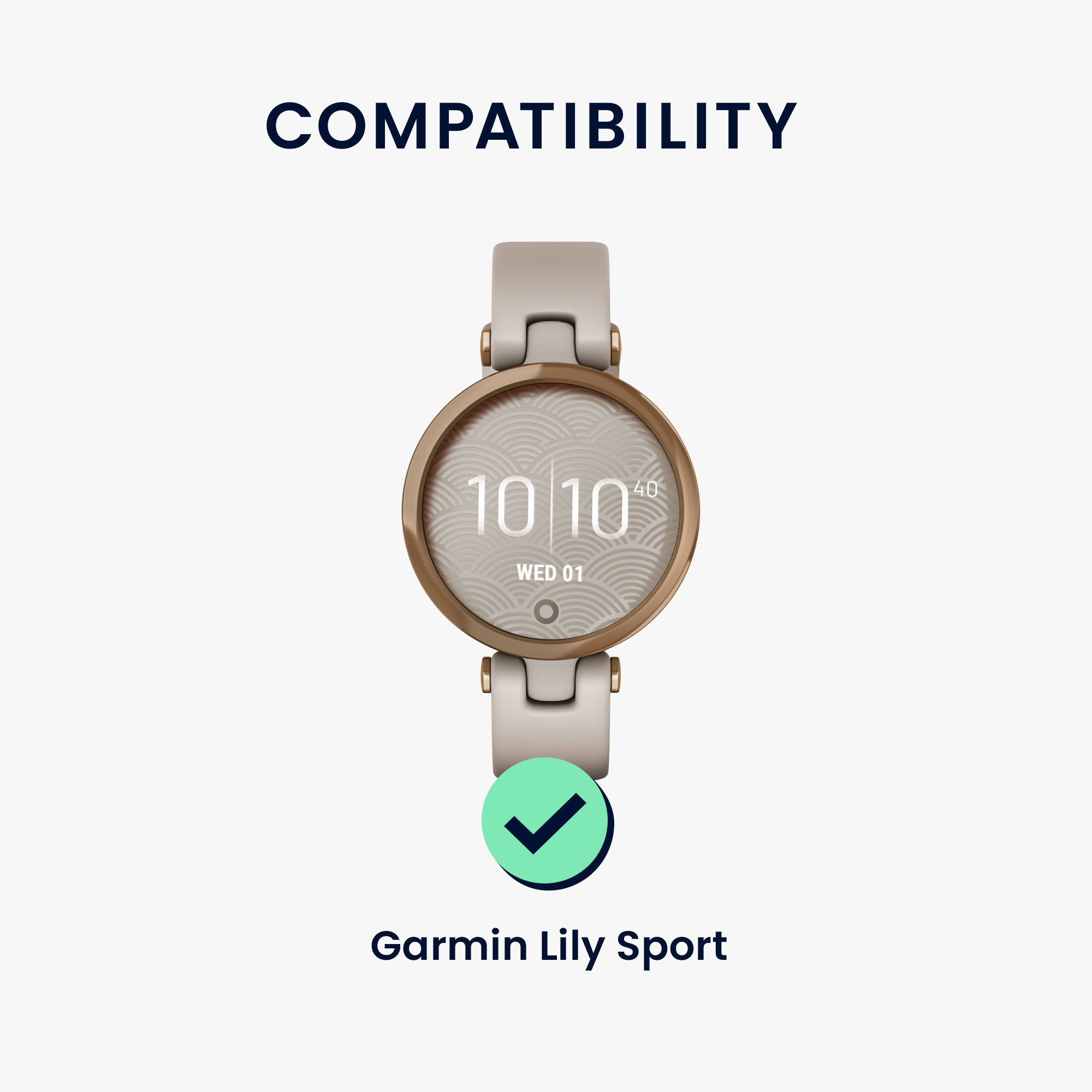 kwmobile Smartwatch-Armband 6x Sportarmband für Garmin Lily Sport Armband, Armband TPU Silikon Großes Set Fitnesstracker - verschiedene Farben