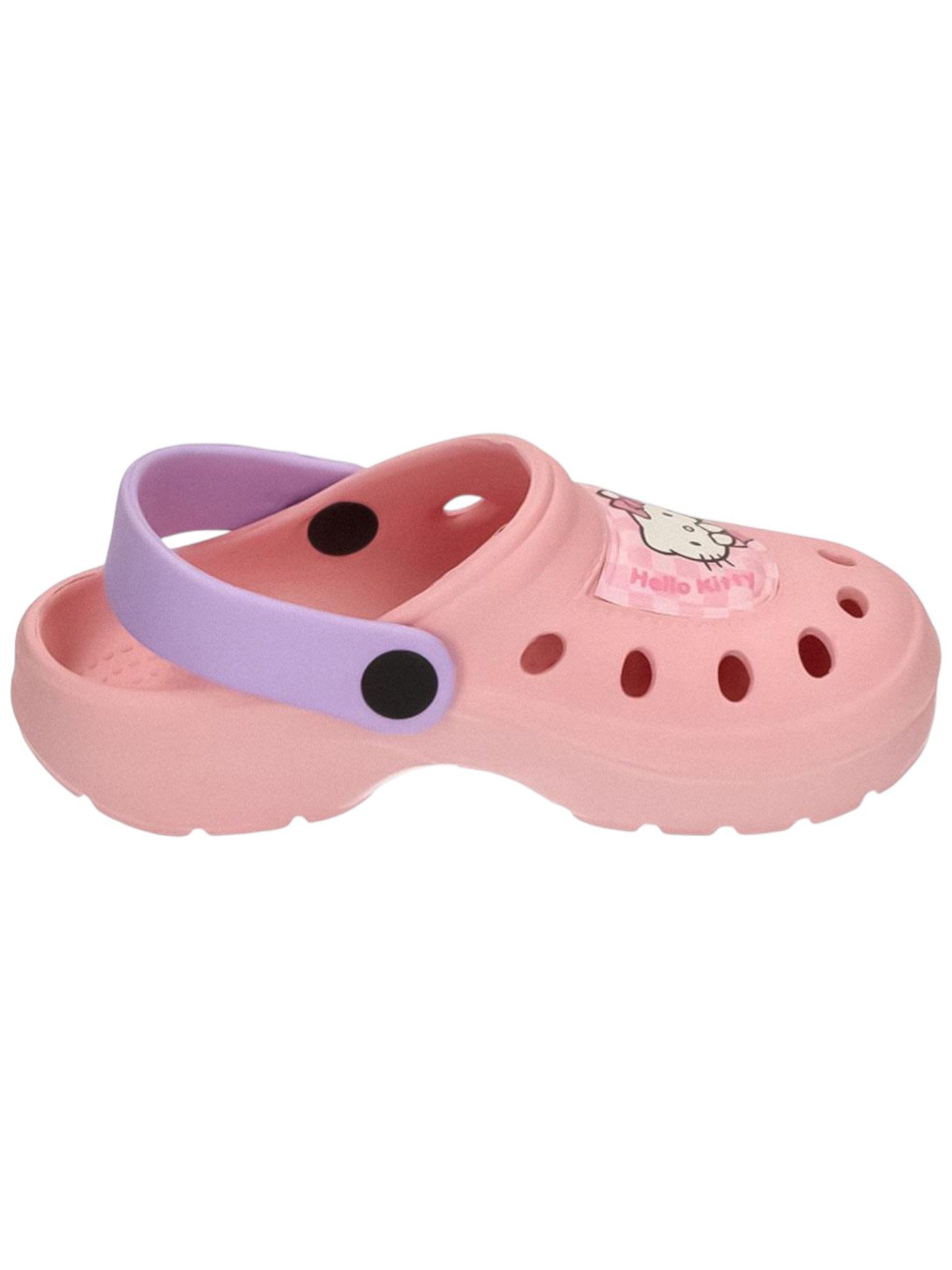 Cerdá Hello Kitty Clog (2-tlg) Mädchen Badelatschen mit Fersenriemen Größe 24 - 31 cm
