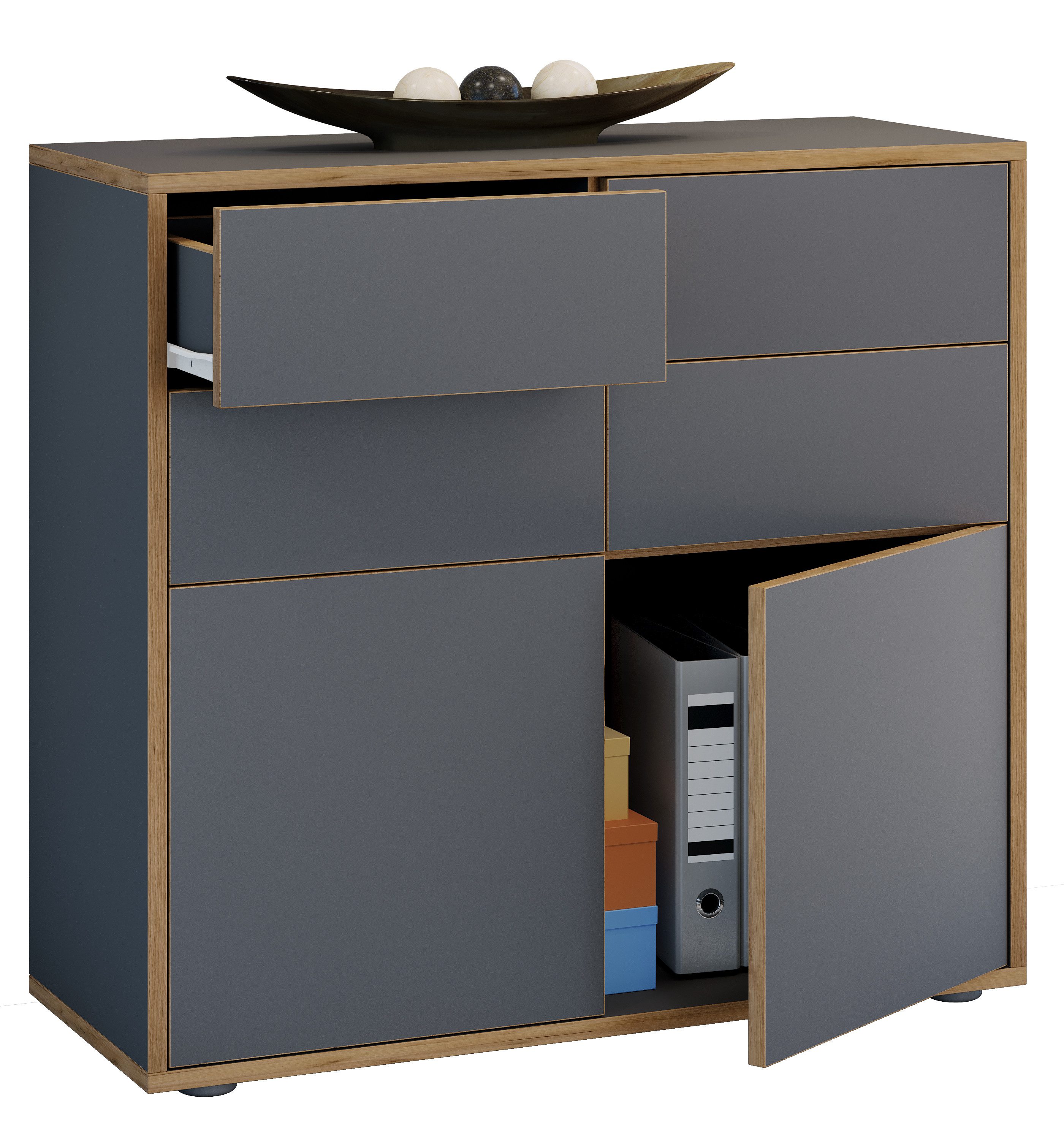 VCM Kommode Holz Kommode Sideboard Salia Breite 100 Schublade
