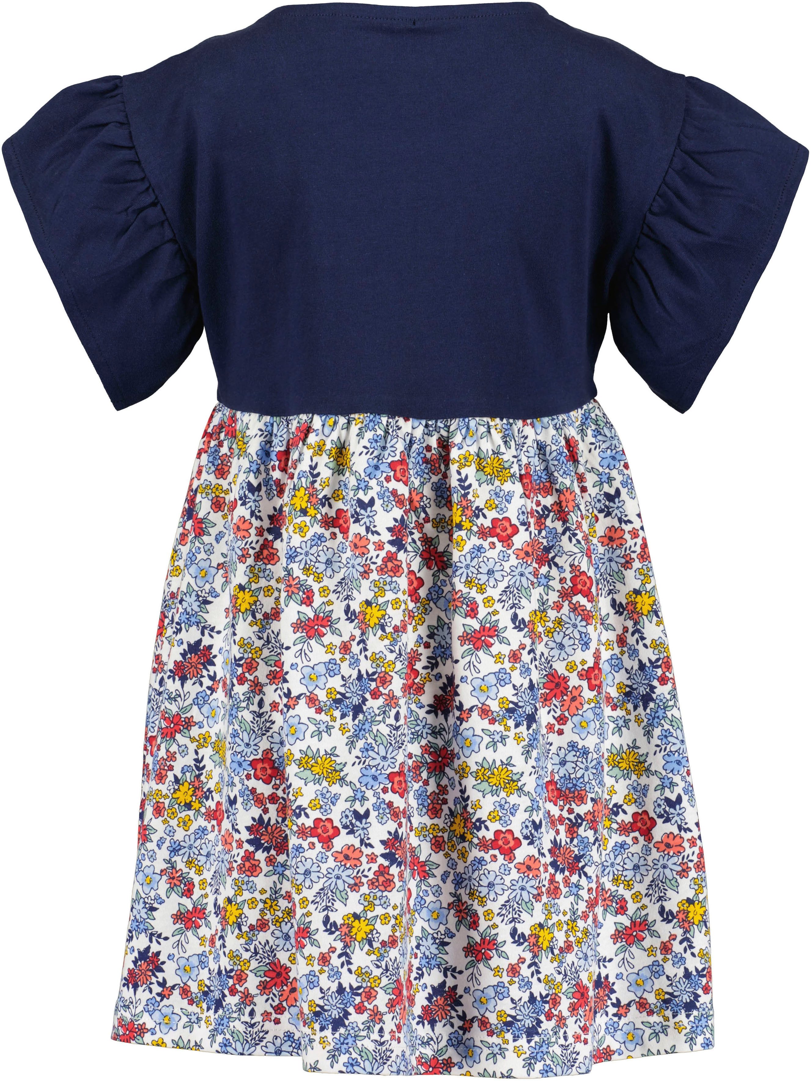Blue Seven Sommerkleid (1-tlg) mit tollen Rüschen an den leicht überschnittenen Schultern