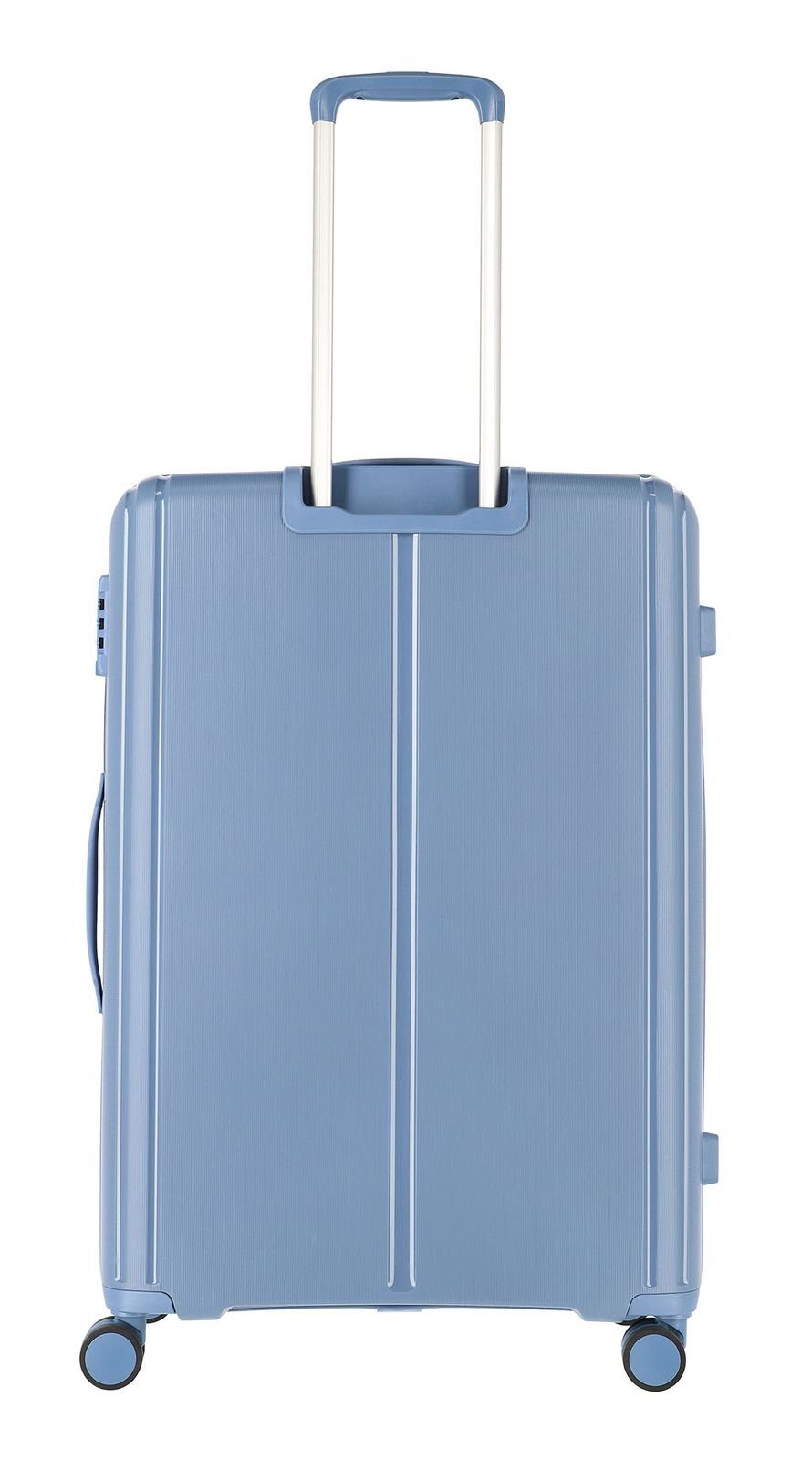 Blue - travelite Trolleyset Grey 3 Rollen, (Set, 4 Vaka, tlg)