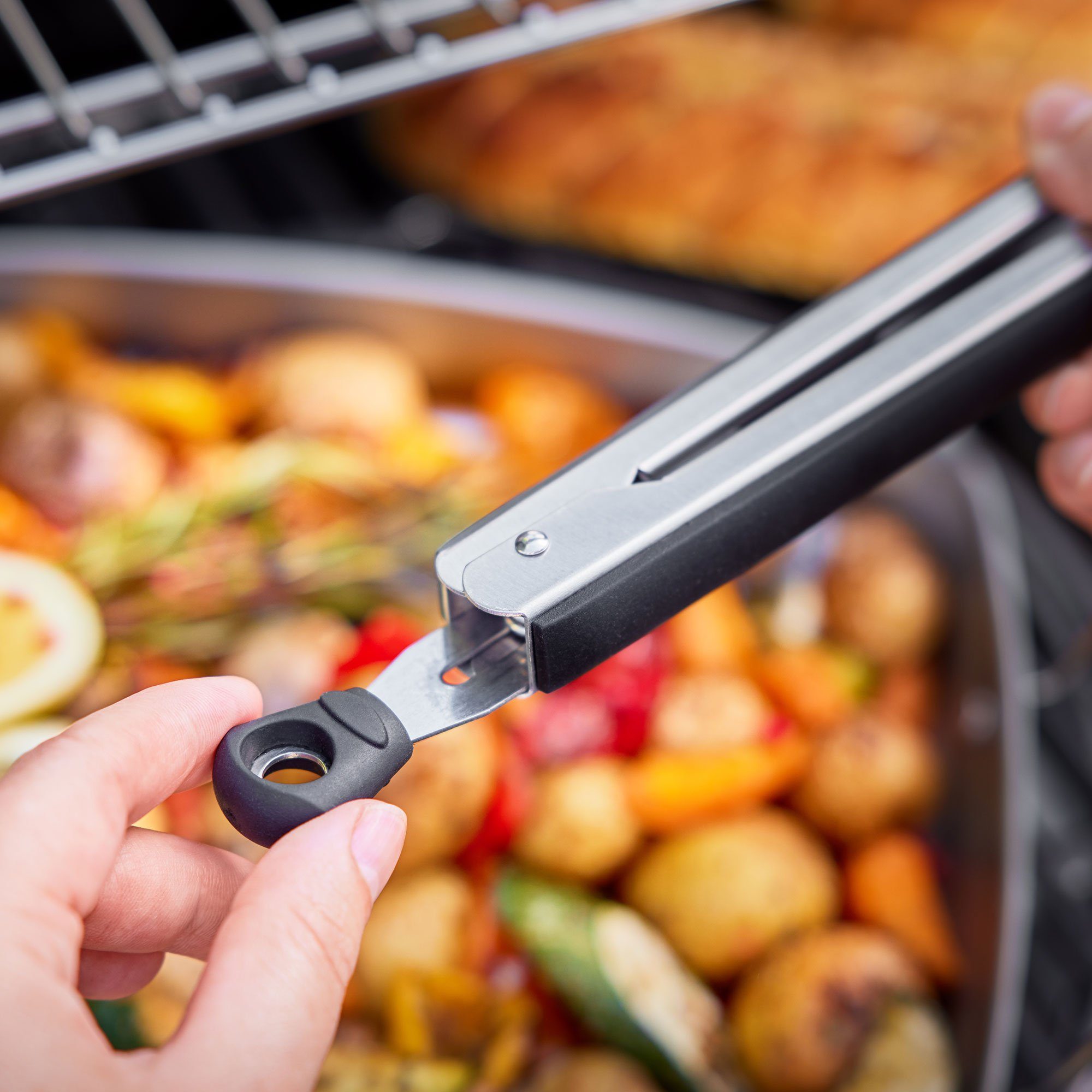 RÖSLE Grillzange BBQ Barbecuezange 40 cm, aus Edelstahl