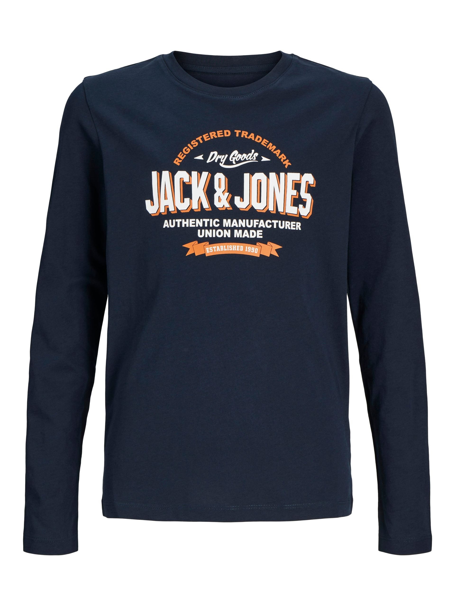 Jack & Jones Junior Langarmshirt JJELOGO TEE LS O-NECK 2 COL SN MNI. Reduzierter Preis € 10,39. Unverbindliche Preisempfehlung € 12,99