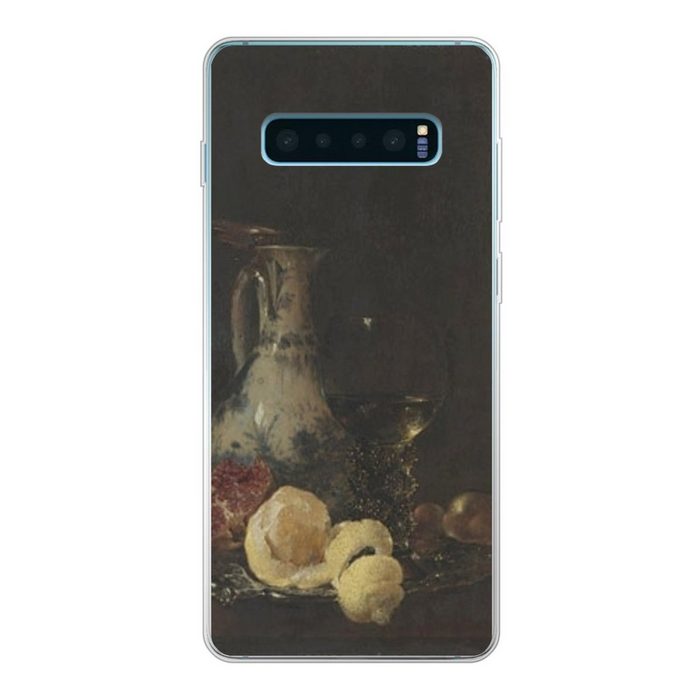 MuchoWow Handyhülle Stilleben mit Porzellankanne - Gemälde von Willem Kalf Phone Case Handyhülle Samsung Galaxy S10 Lite Silikon Schutzhülle