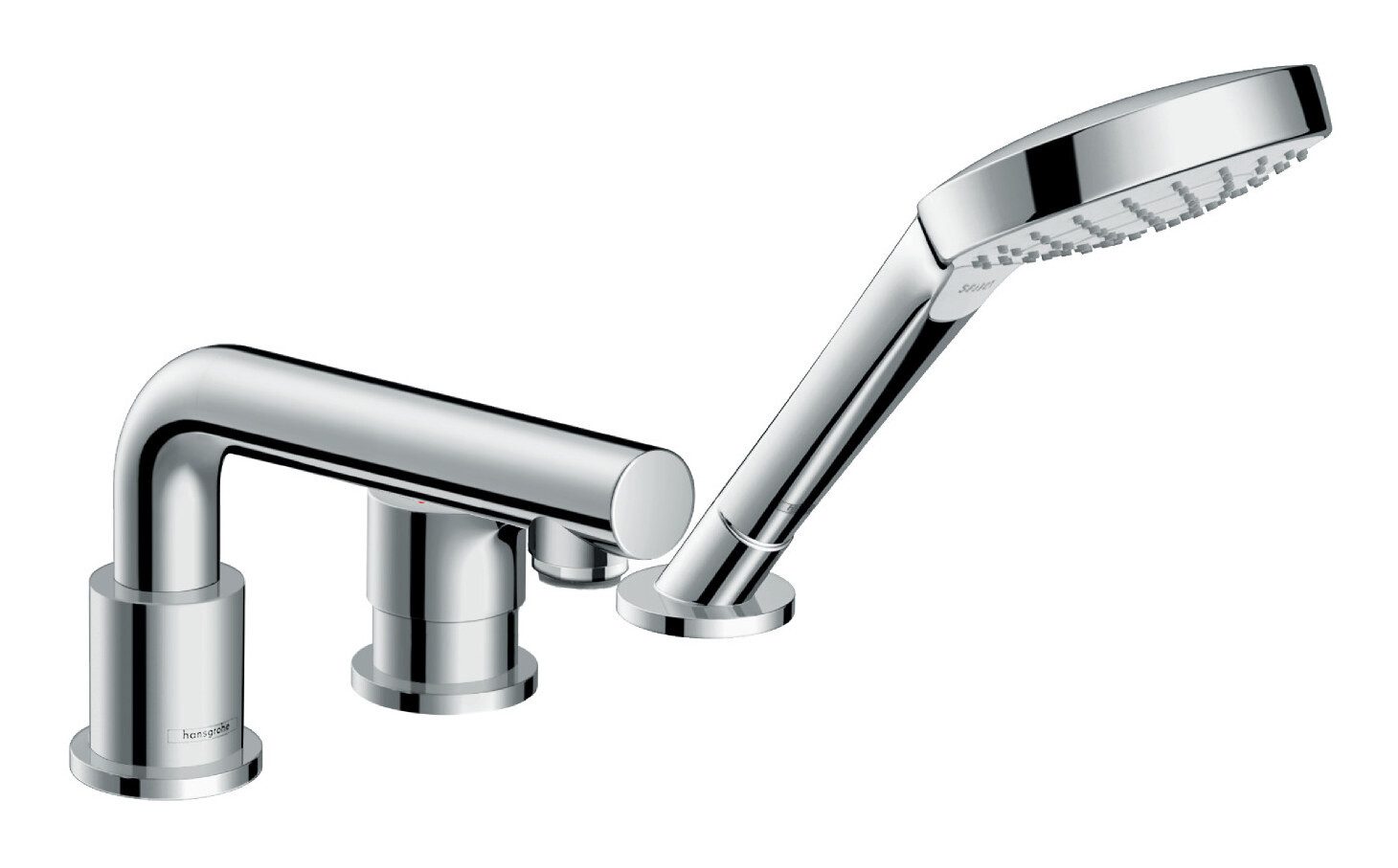 hansgrohe Wannenarmatur Talis S 3-Loch Einhebel-Wannenrandmischer für Secuflex - Chrom
