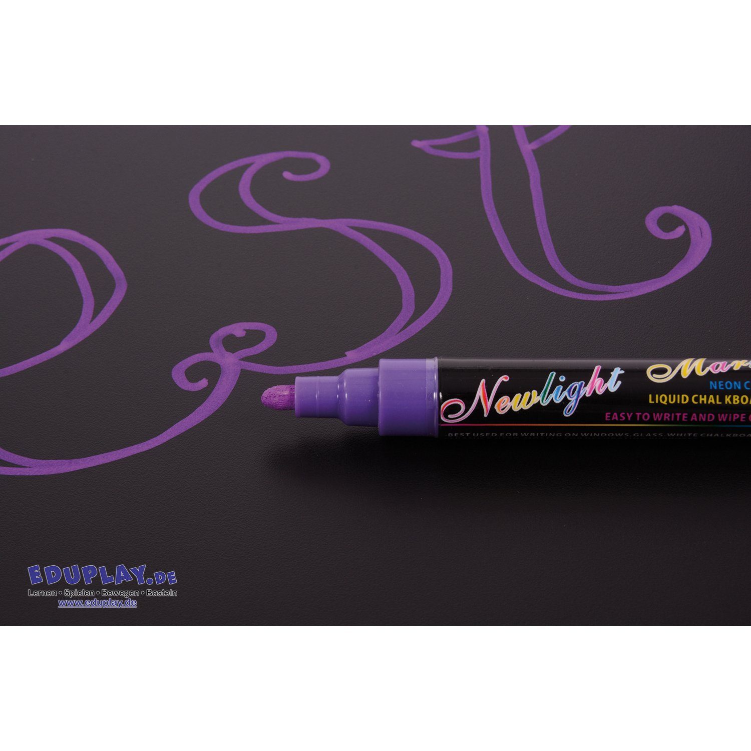 EDUPLAY Malkreide Flüssigkreide Stifte, (8-tlg), 8-teilig (1 Set)