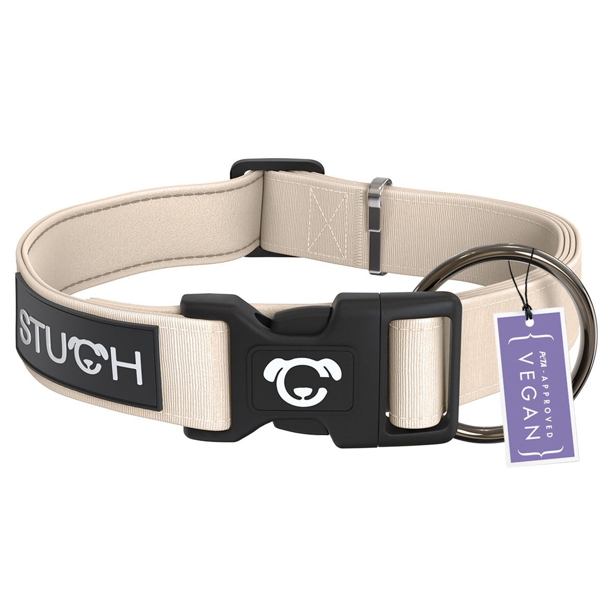 STUCH Hunde-Halsband STUCH Hundehalsband - verstellbares und gepolstertes Nylon Halsband