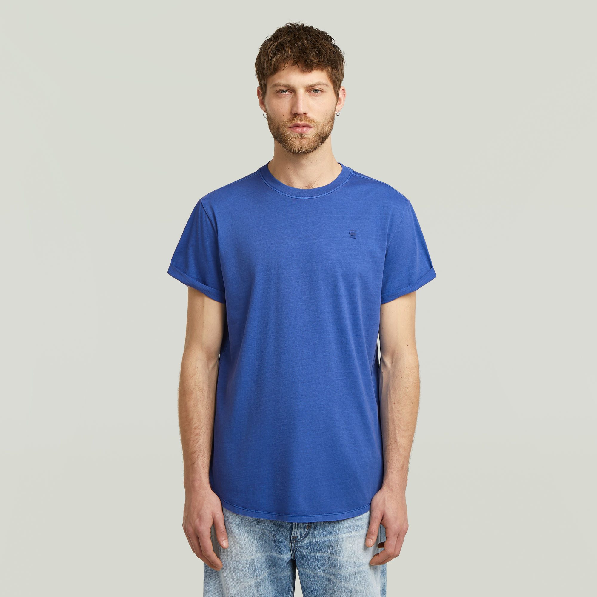 G-STAR Kurzarmshirt Lash Rundhals, Logoapplikation günstig online kaufen