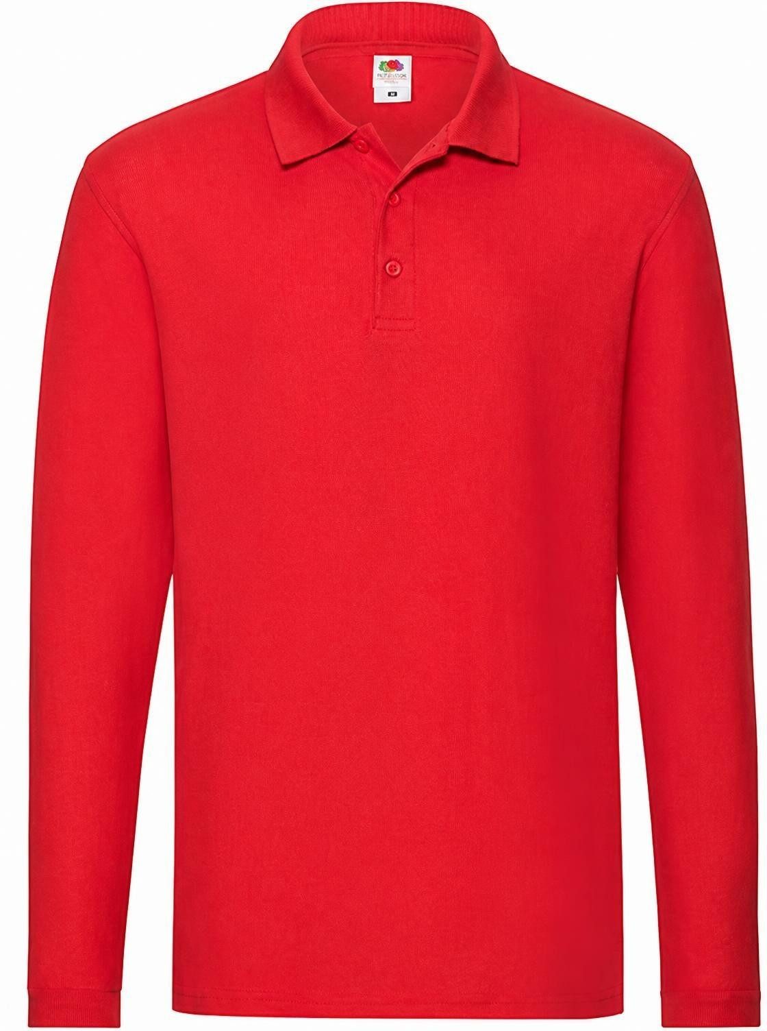 Fruit of the Loom Langarm-Poloshirt Herren Premium Long Sleeve Poloshirt
