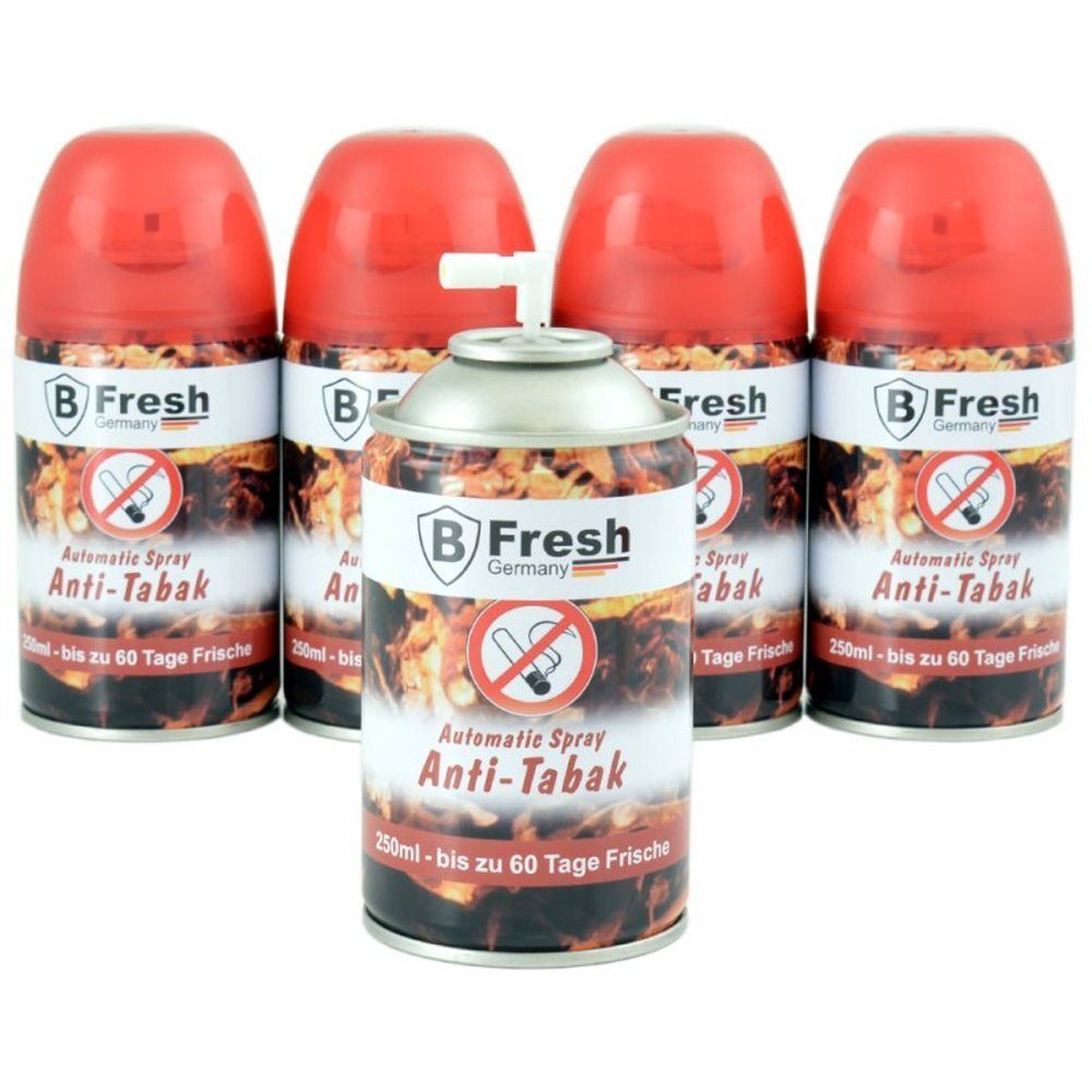 TronicXL Raumduft-Nachfüllflasche 4x 250ml Nachfüller Duft Spray für Airwick Freshmatic Max Anti Tabak